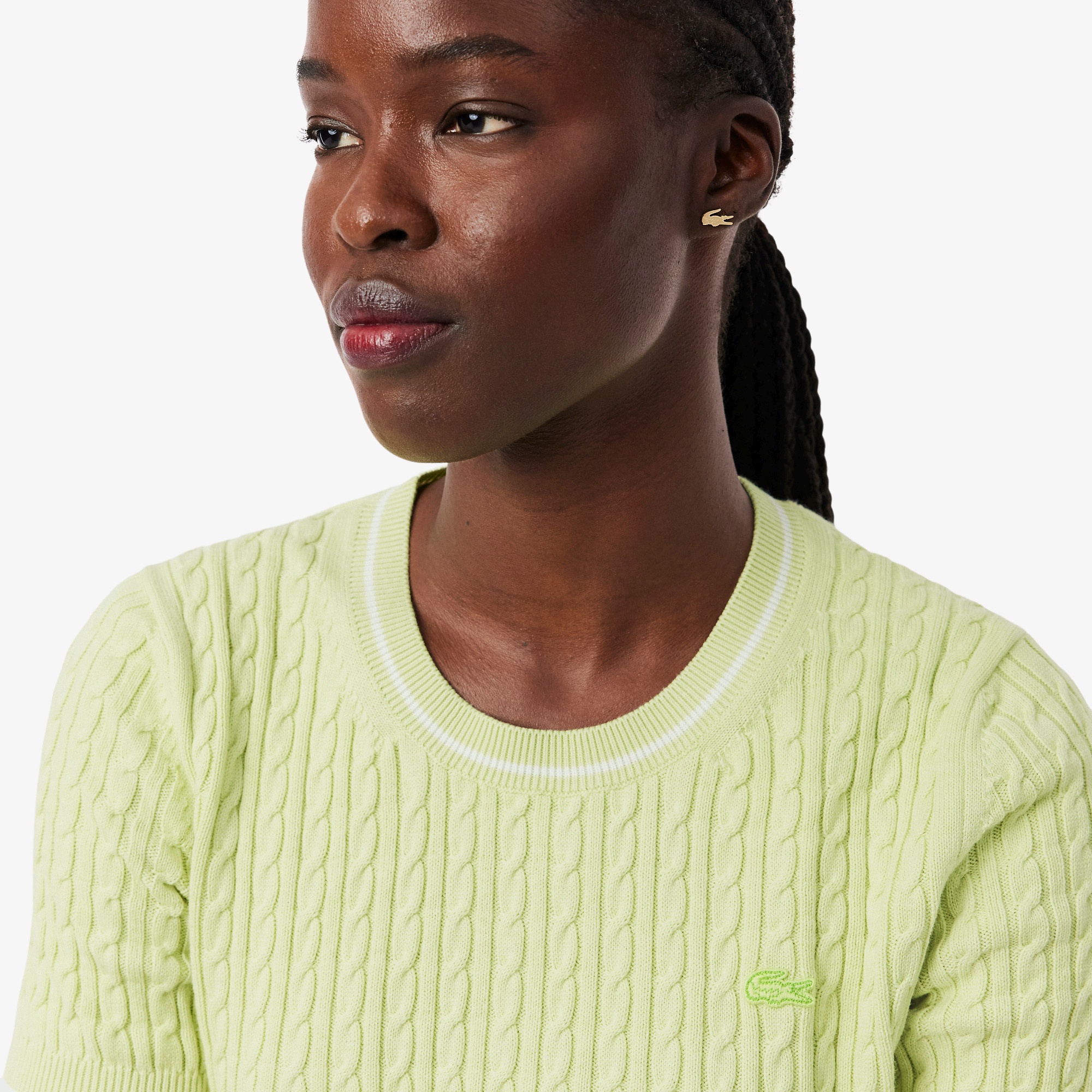 ケーブルニットTシャツ