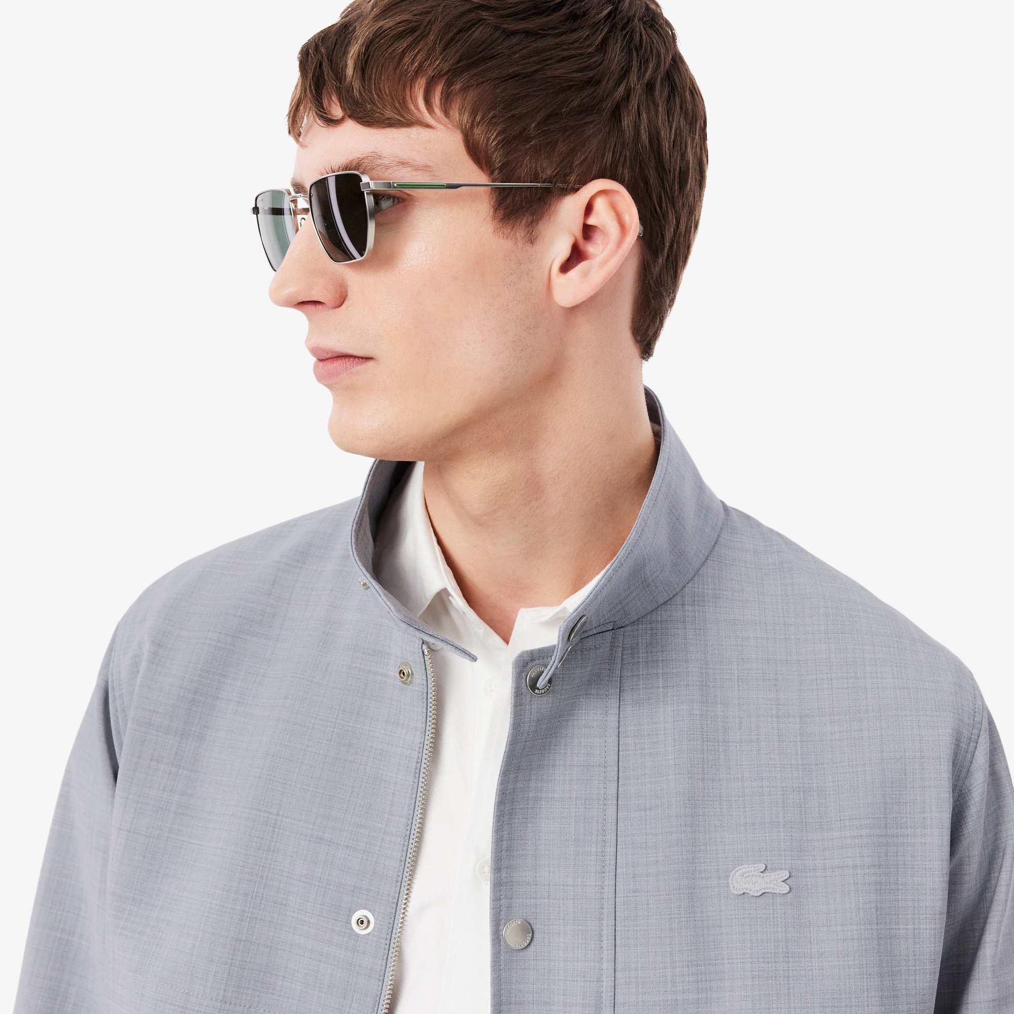 ウールブレンド ハリントンジャケット