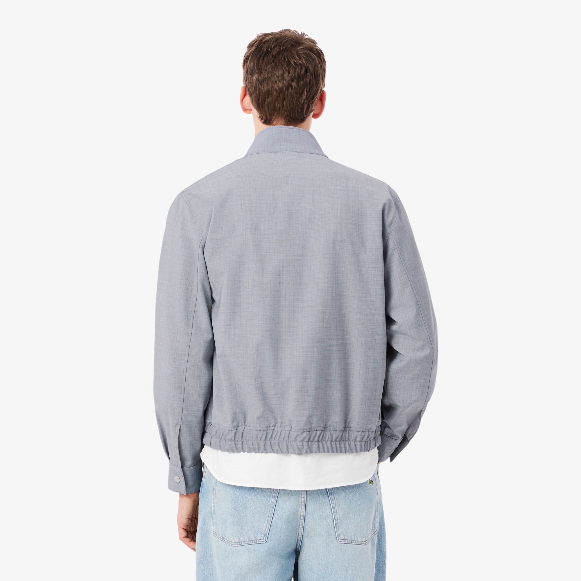 ウールブレンド ハリントンジャケット