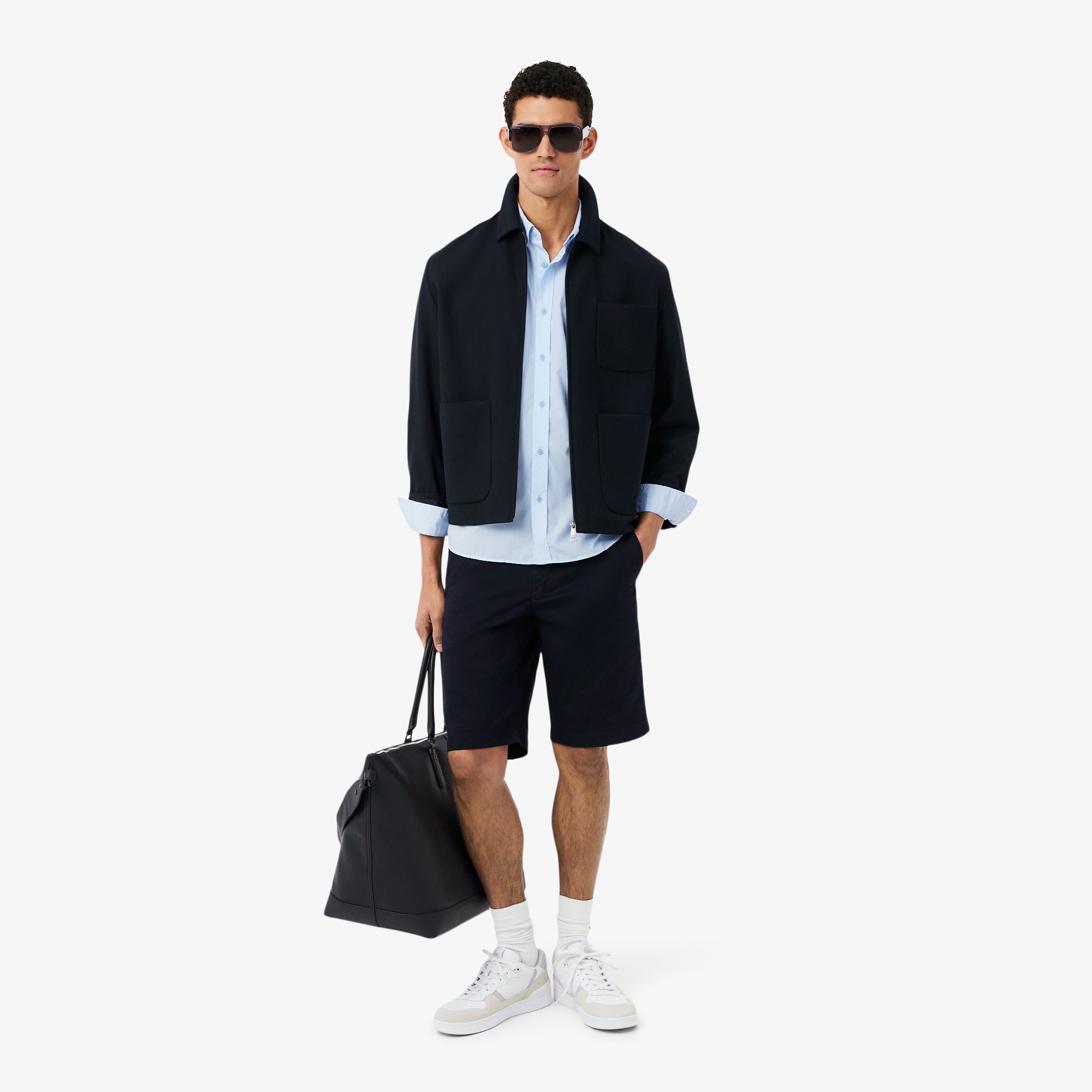 エッセンシャルワントーンボタンシャツ