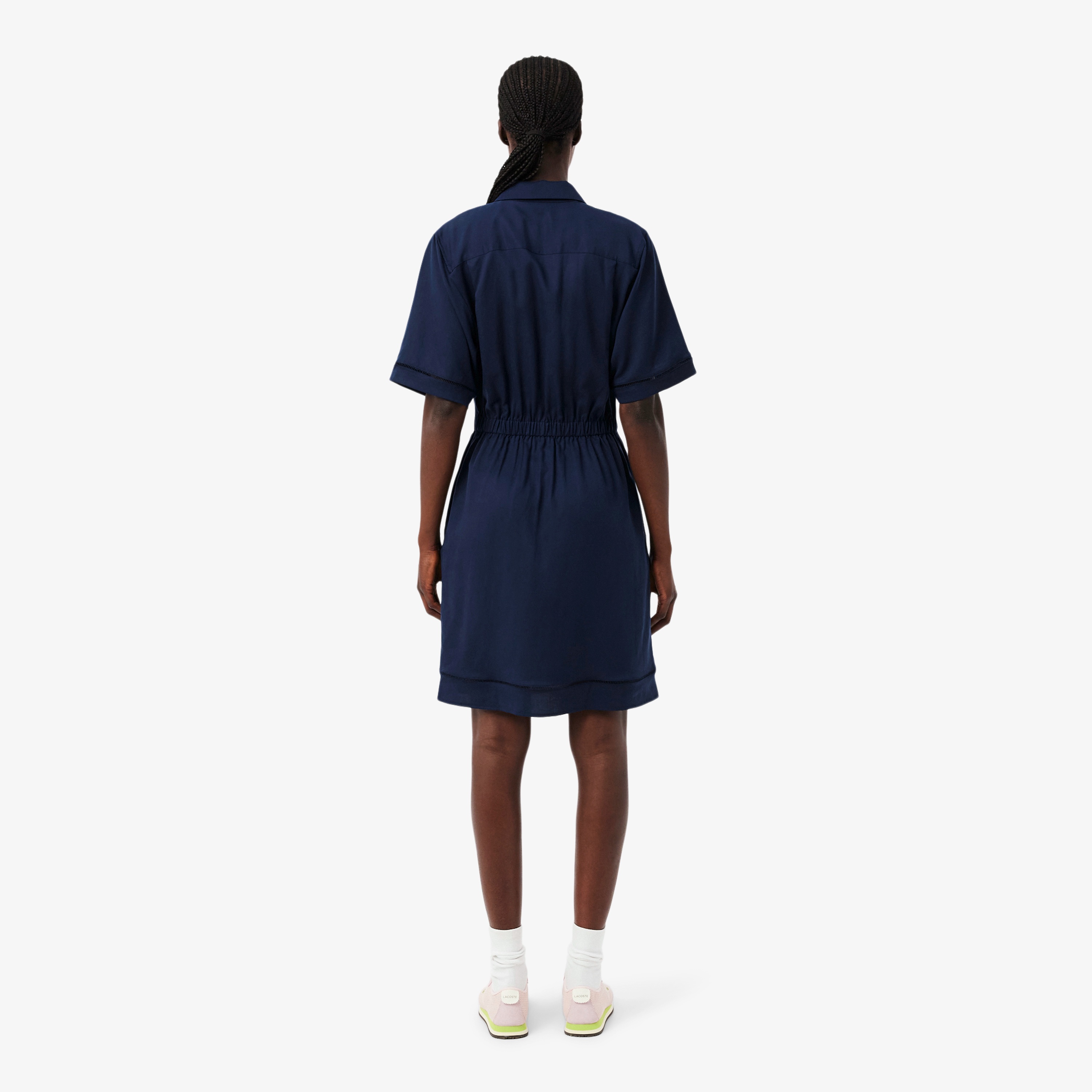 リヨセル×リネンブレンドシャツドレス