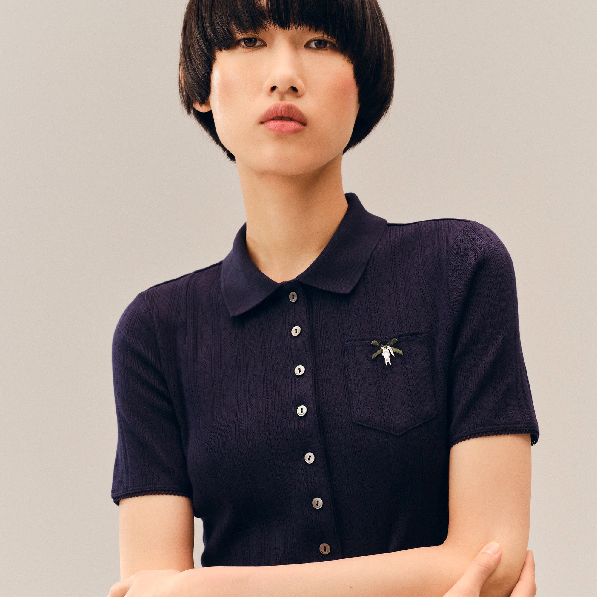 ポインテルニットポロドレス