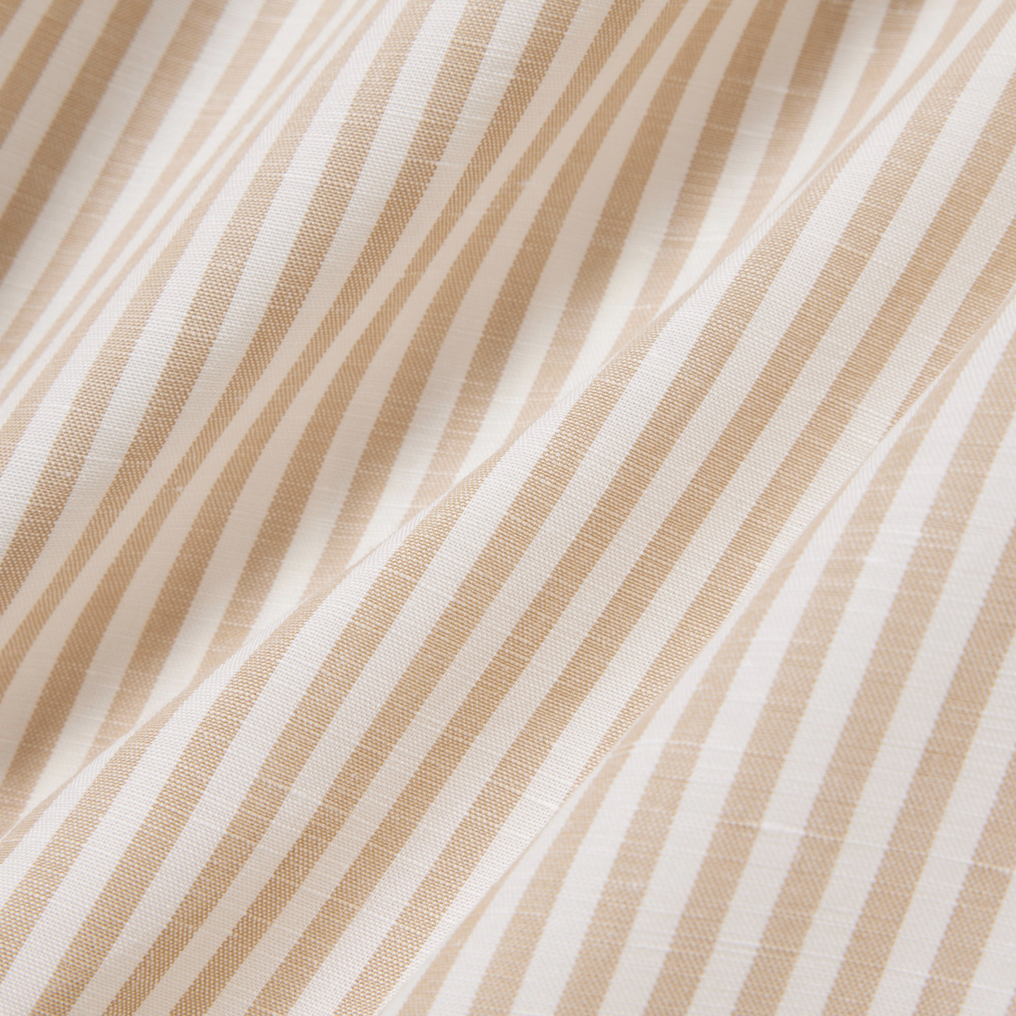 リネン×リヨセルブレンドストライプシャツドレス