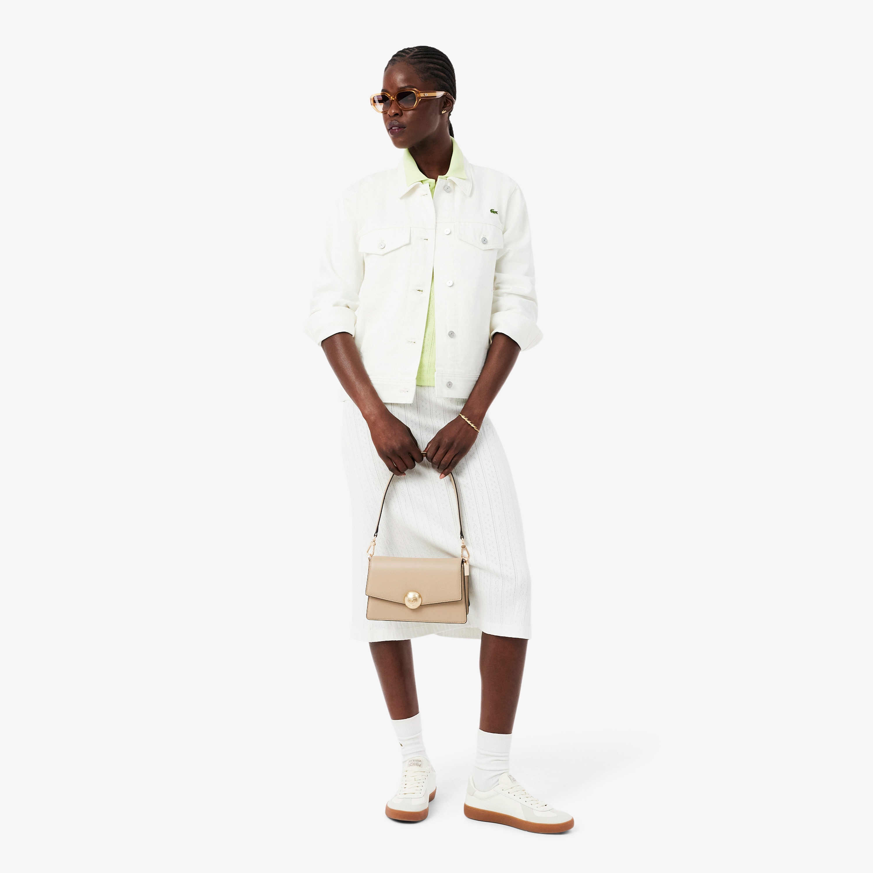 テニスブリス レザーミディアムショルダーバッグ