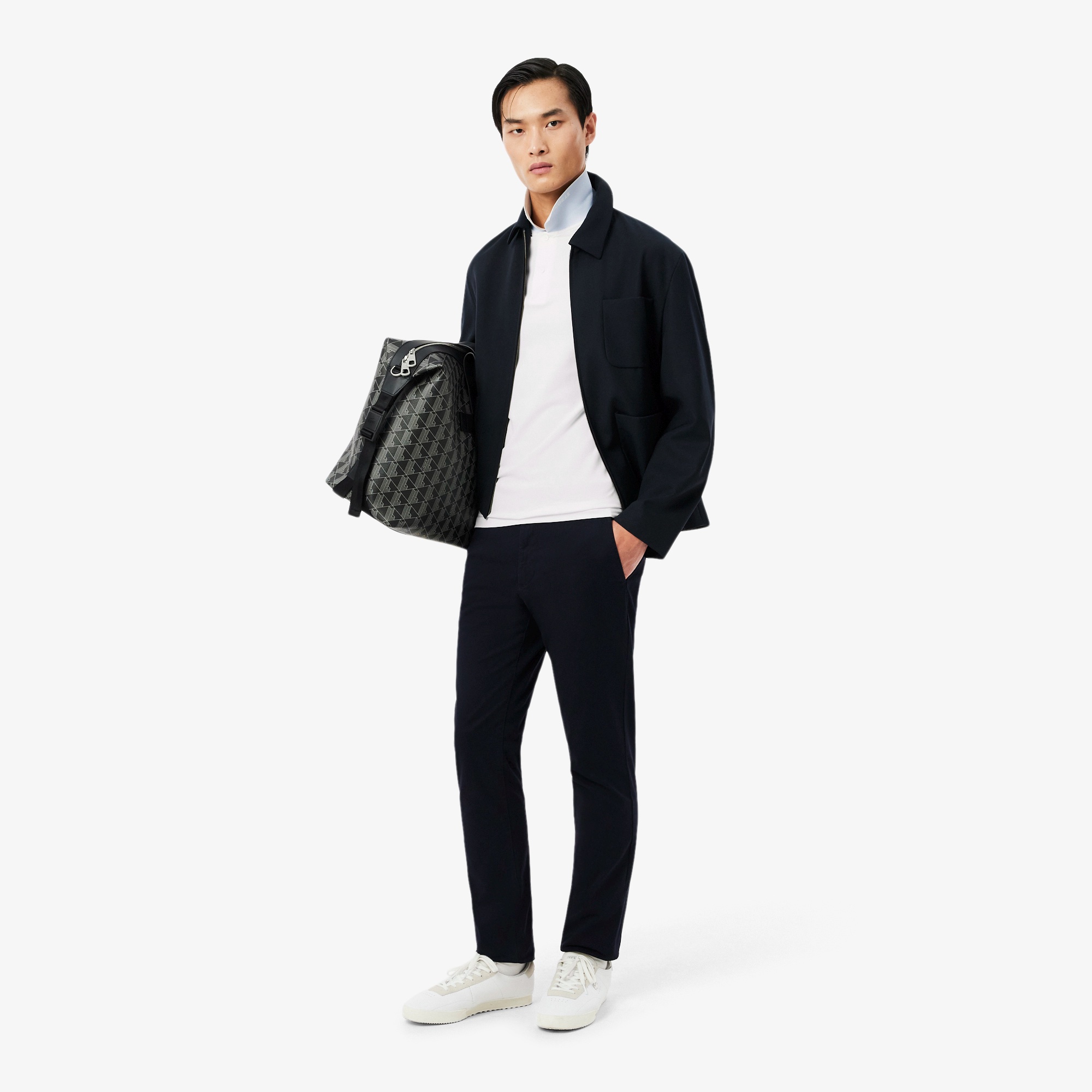 ネームジャカードカラーポロシャツ