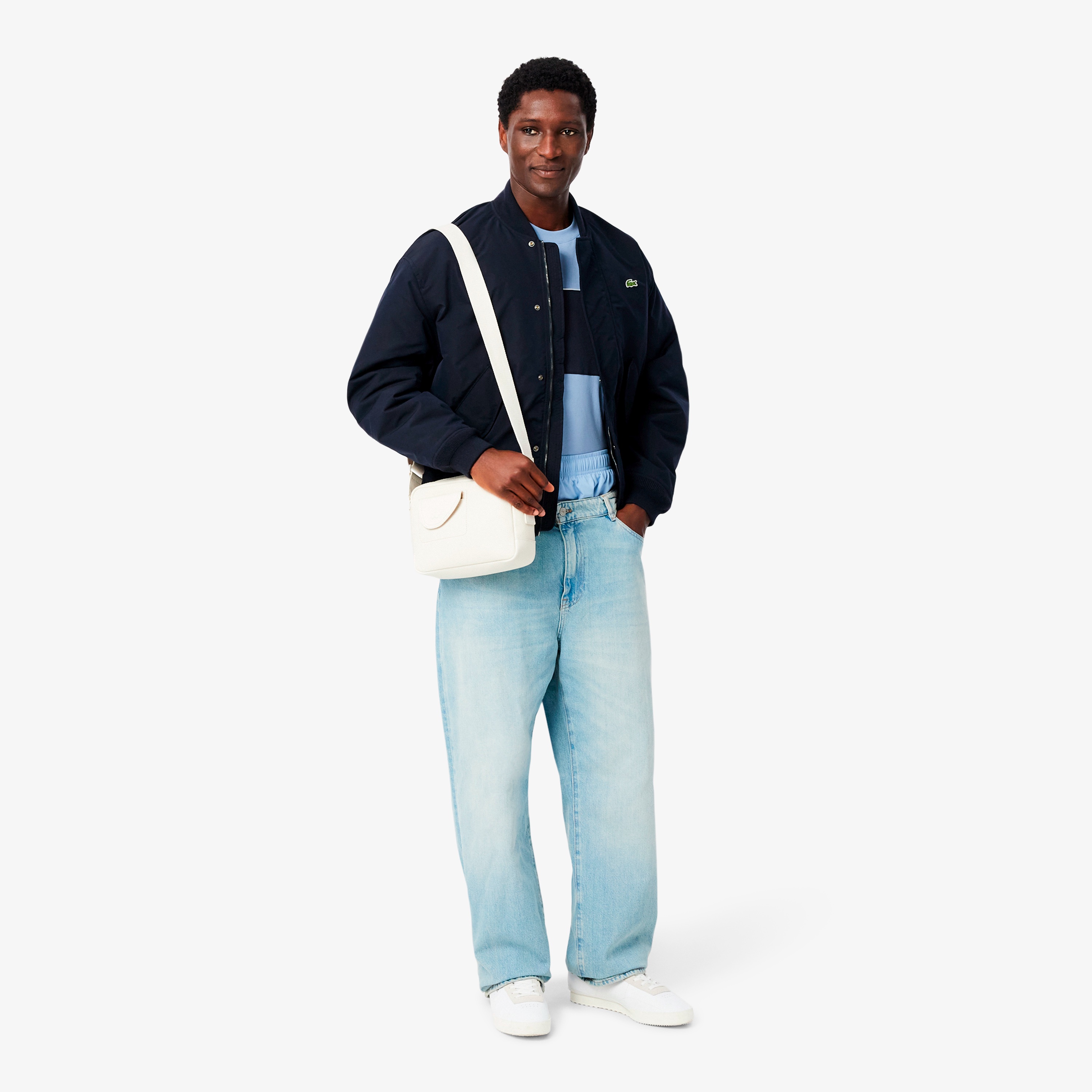 配色パイピングパネルボーダーTシャツ