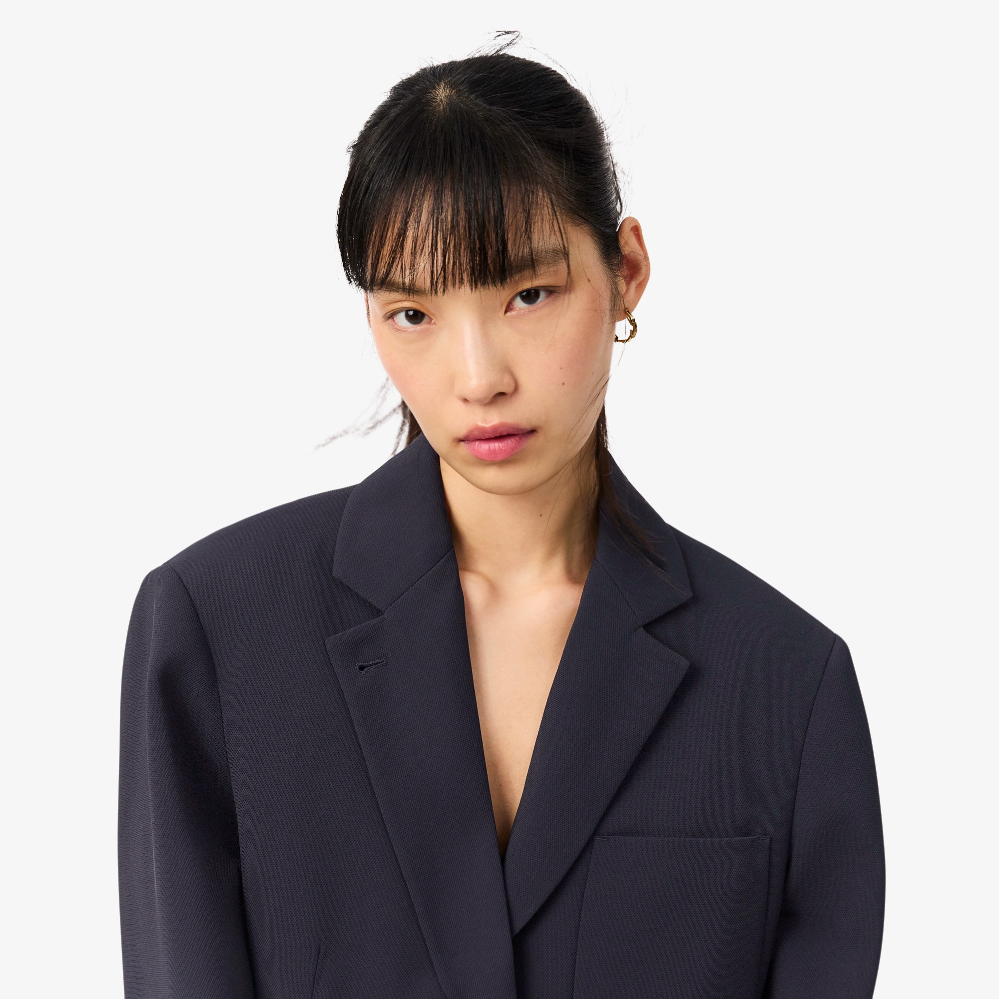 リサイクルポリエステル鹿の子ブレザー