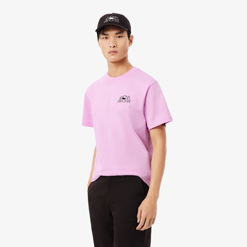 テニスコートバックプリントTシャツ TH2197 - ラコステ（LACOSTE）公式