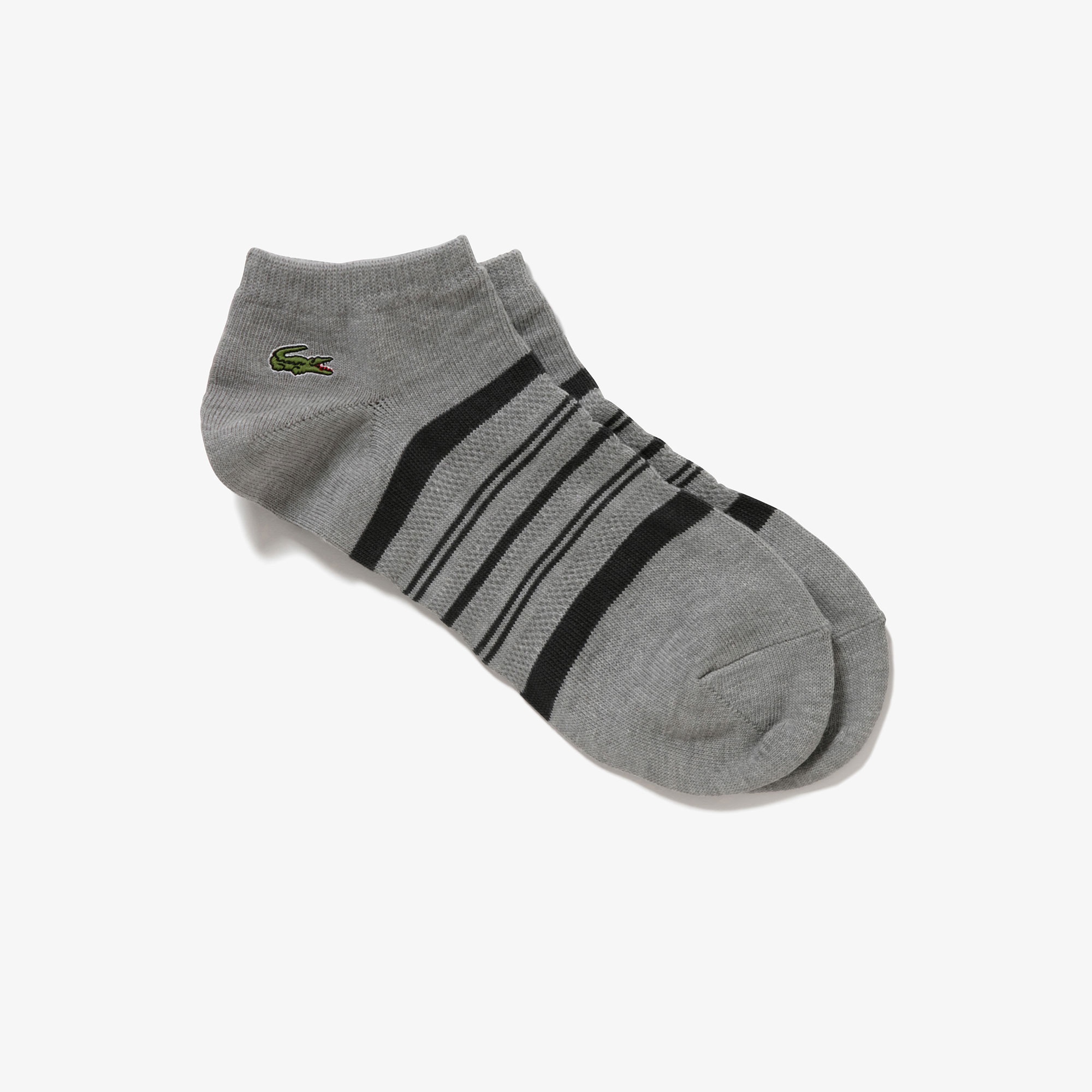 メッシュ切り替えボーダーくるぶし丈ソックス