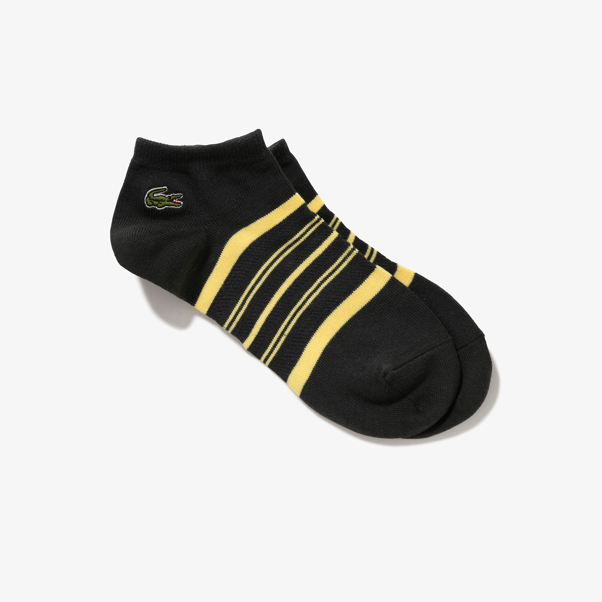 メッシュ切り替えボーダーくるぶし丈ソックス