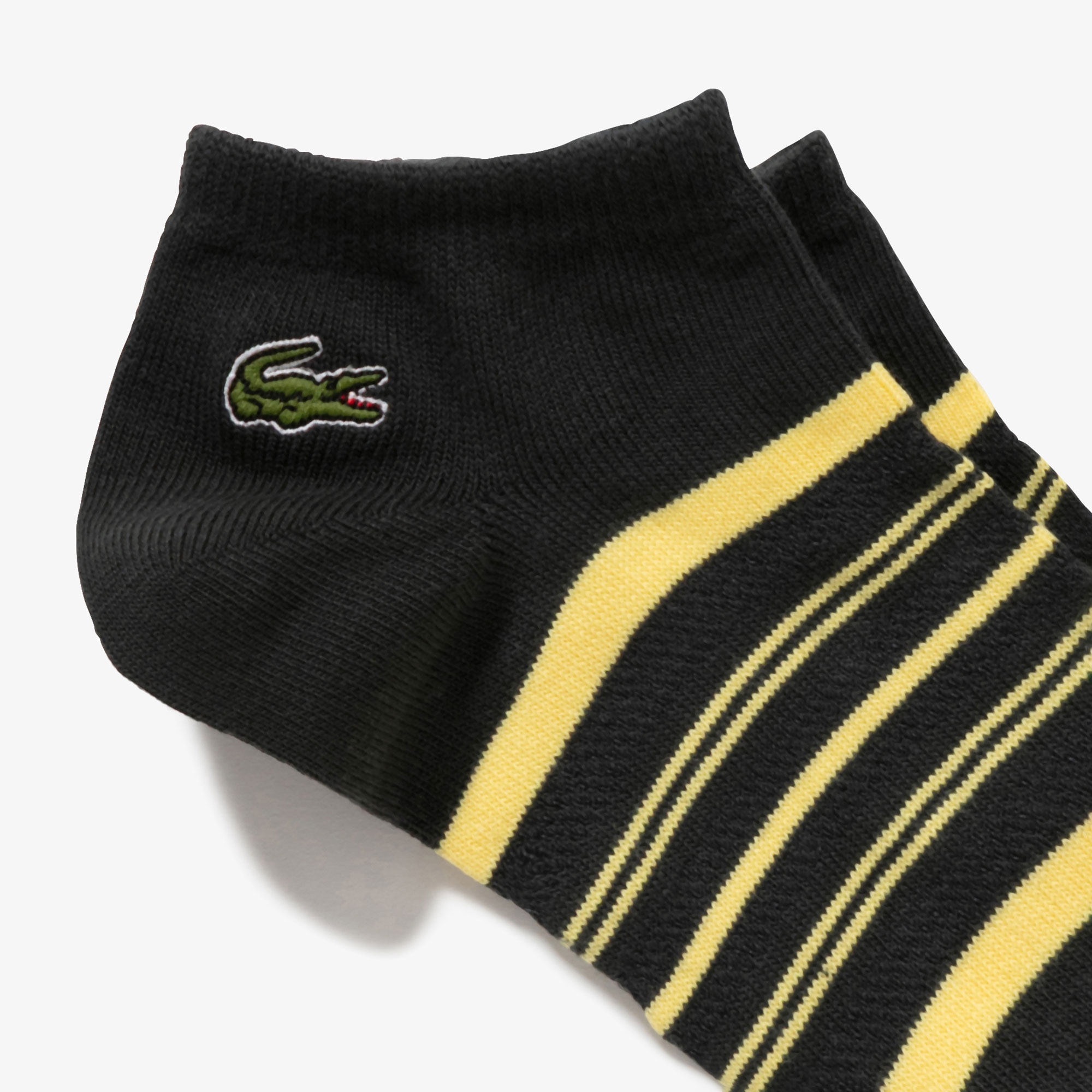 メッシュ切り替えボーダーくるぶし丈ソックス