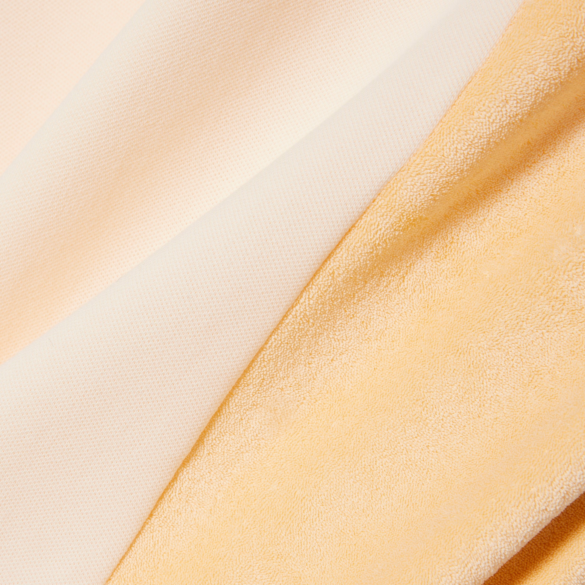 サイドパネルパイル地切り替えゴルフポロシャツ