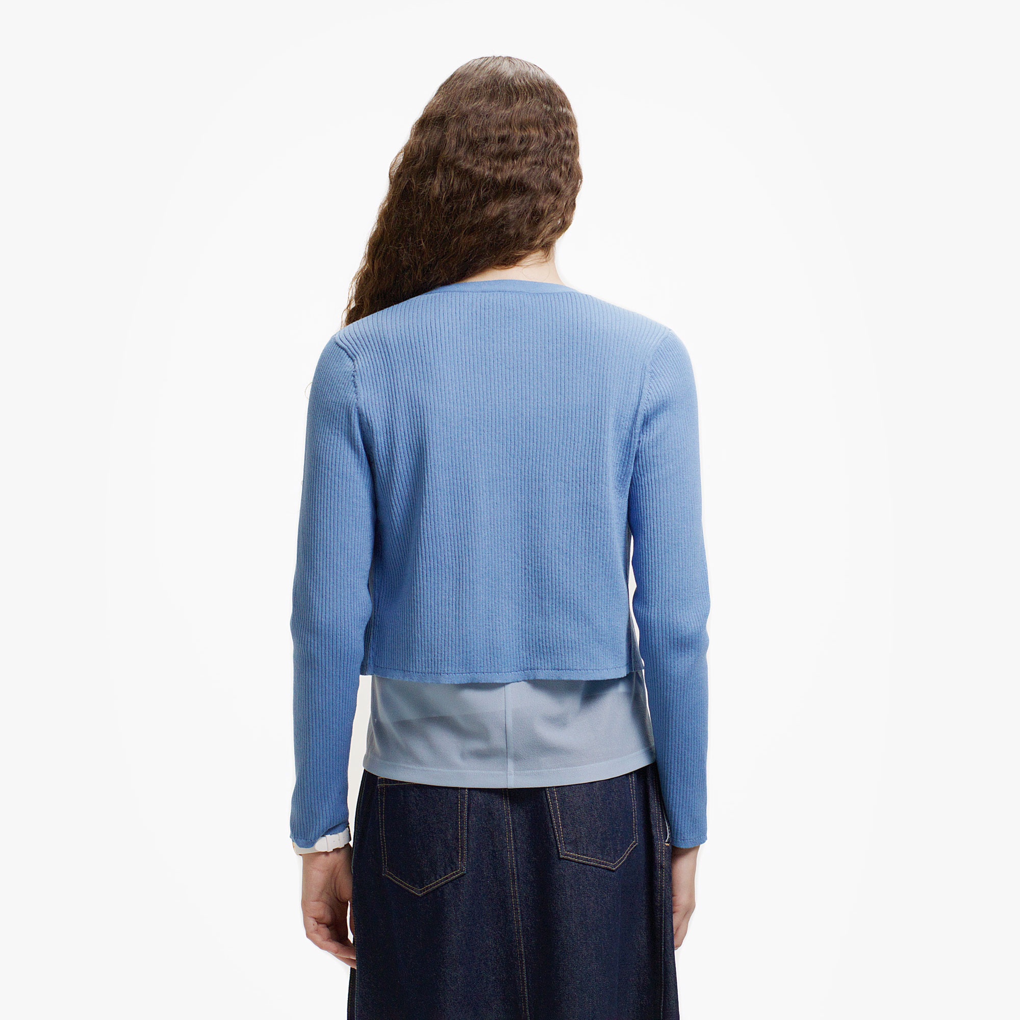 クールマックスリブニットカーディガン