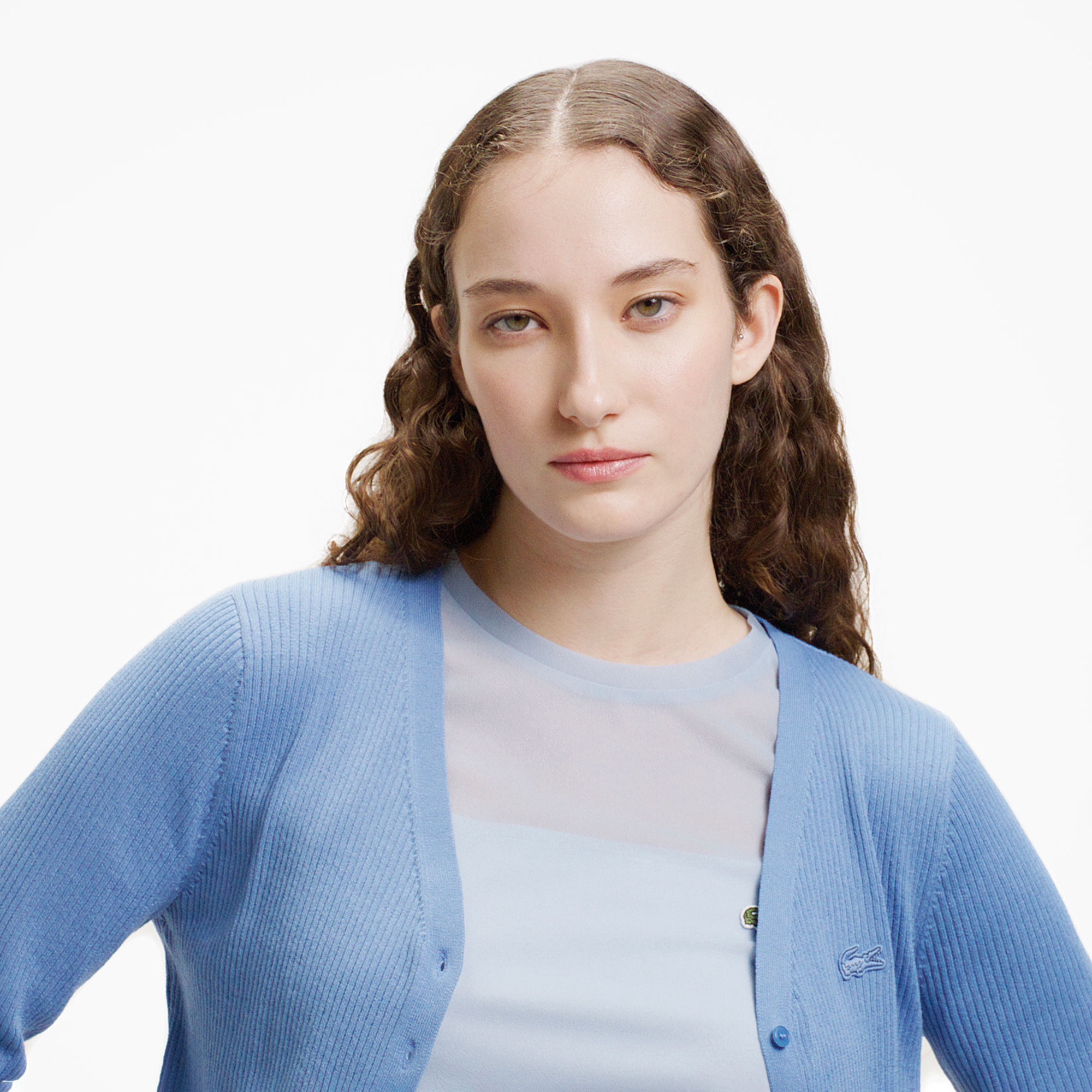 クールマックスリブニットカーディガン