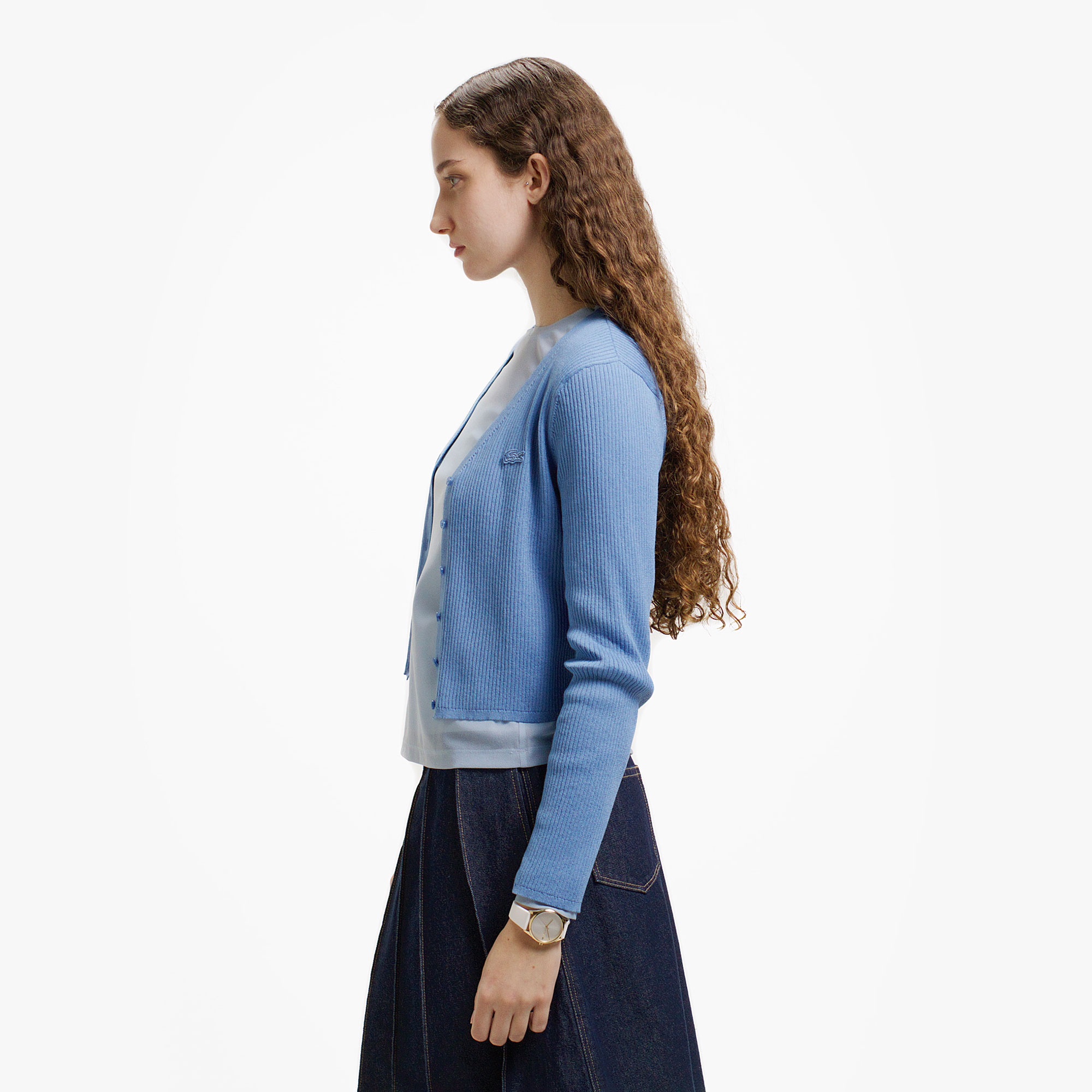 クールマックスリブニットカーディガン