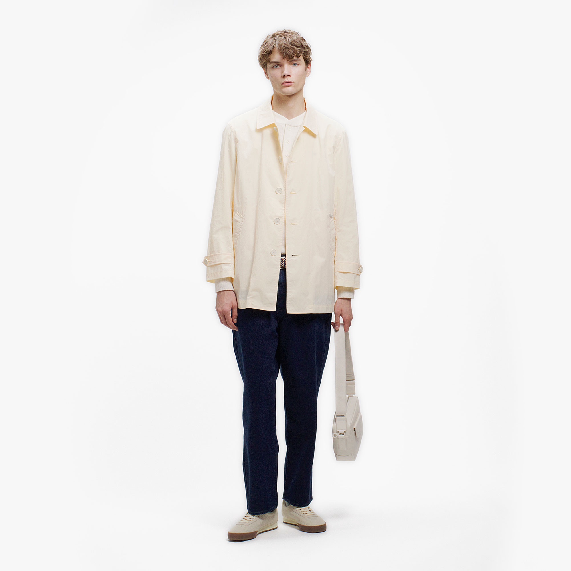 パッカブルナイロンステンカラーコート