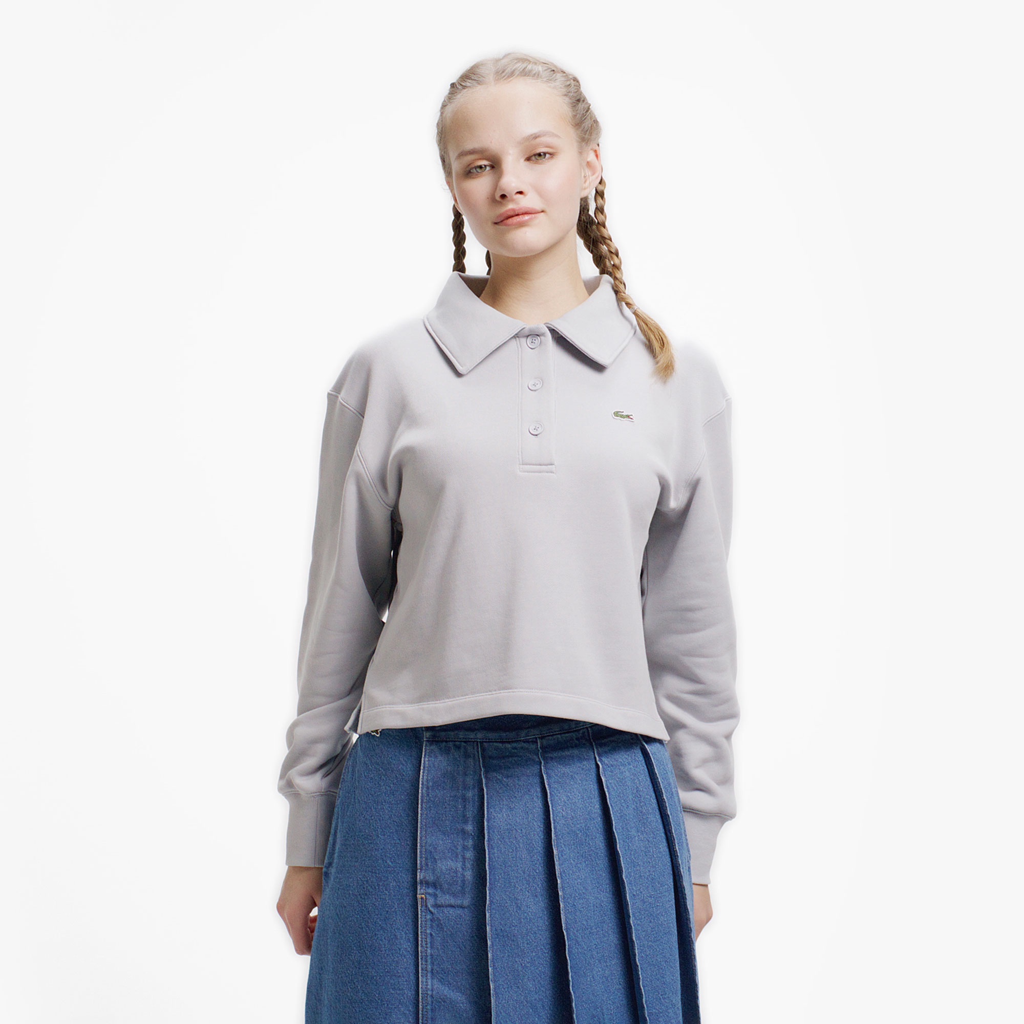 スウェットポロシャツ