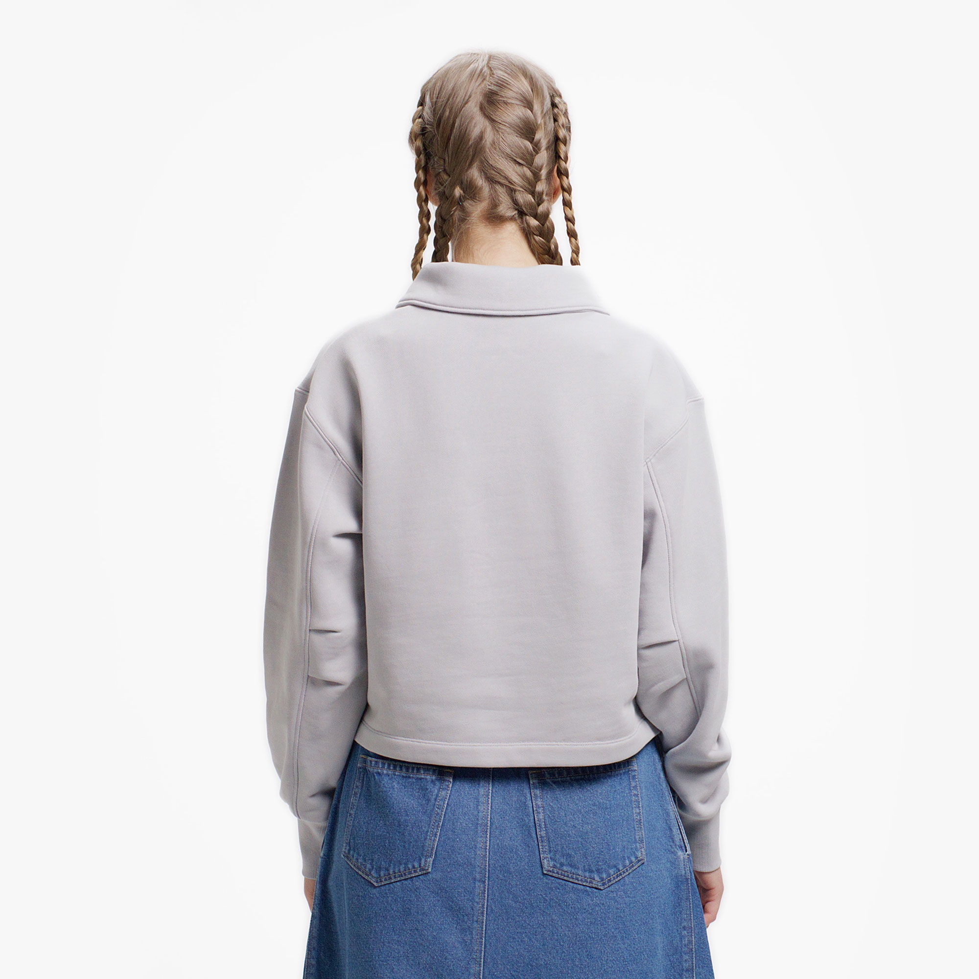 スウェットポロシャツ