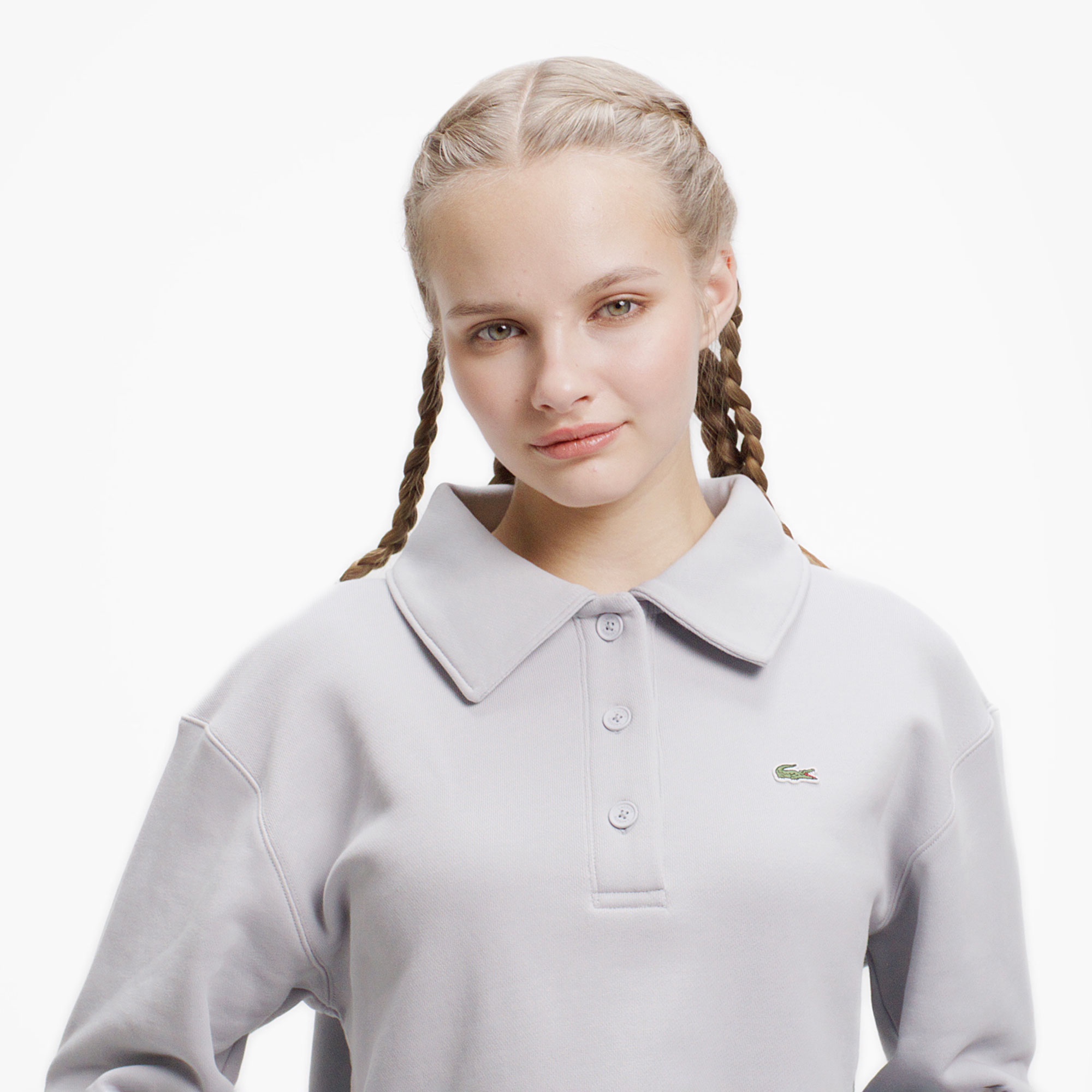 スウェットポロシャツ