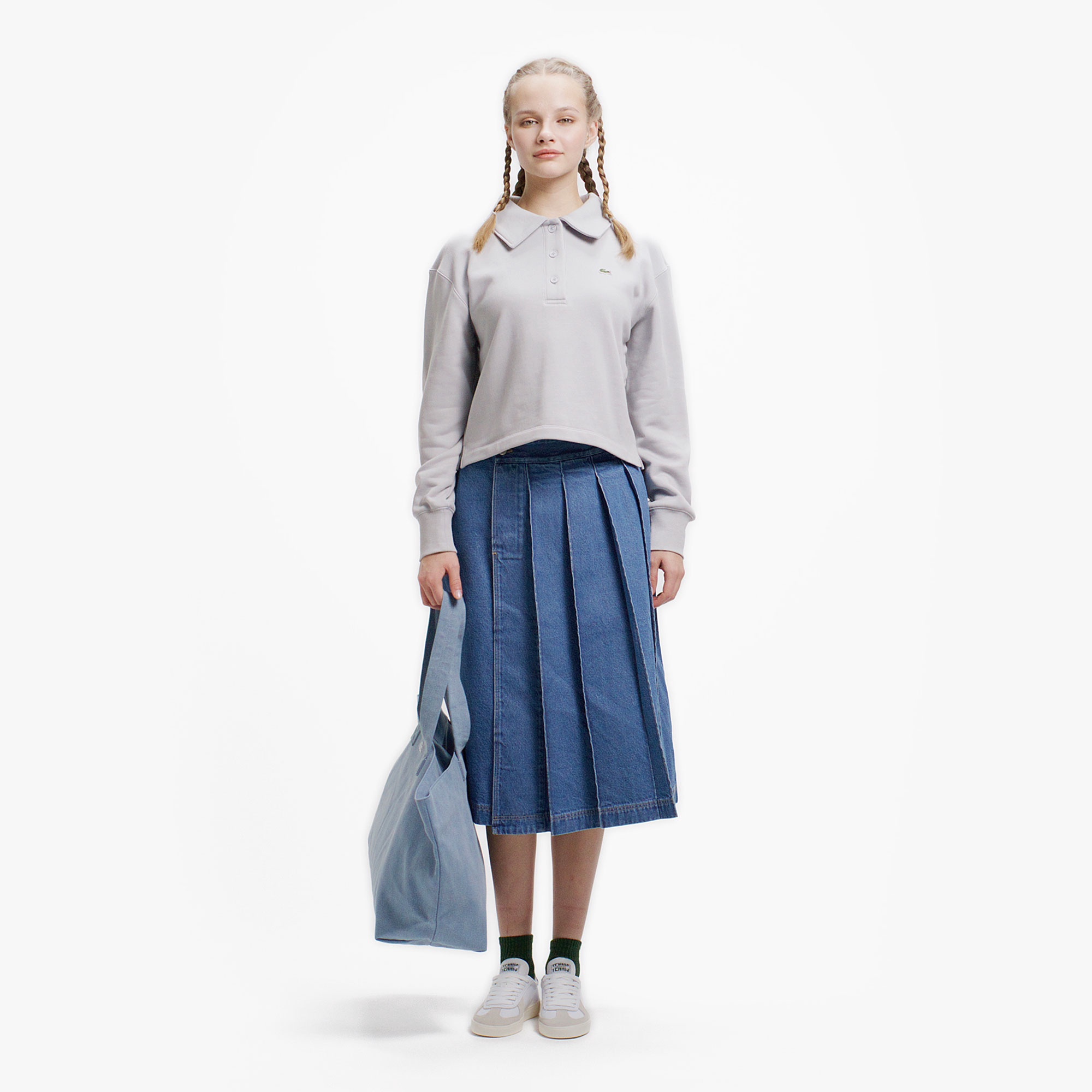 スウェットポロシャツ