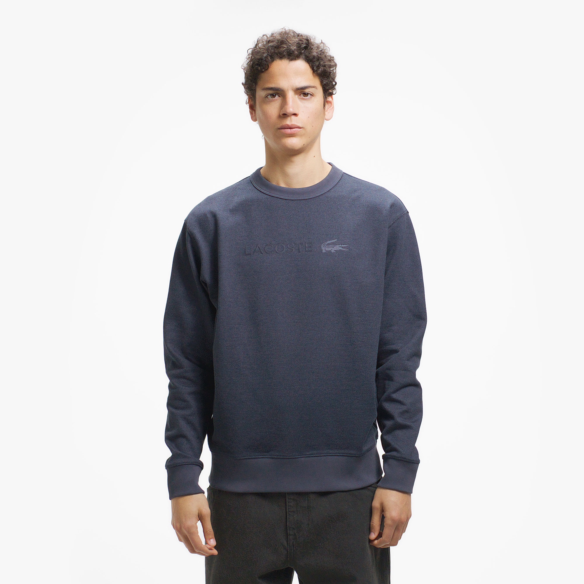 クルーネックヘザースウェット