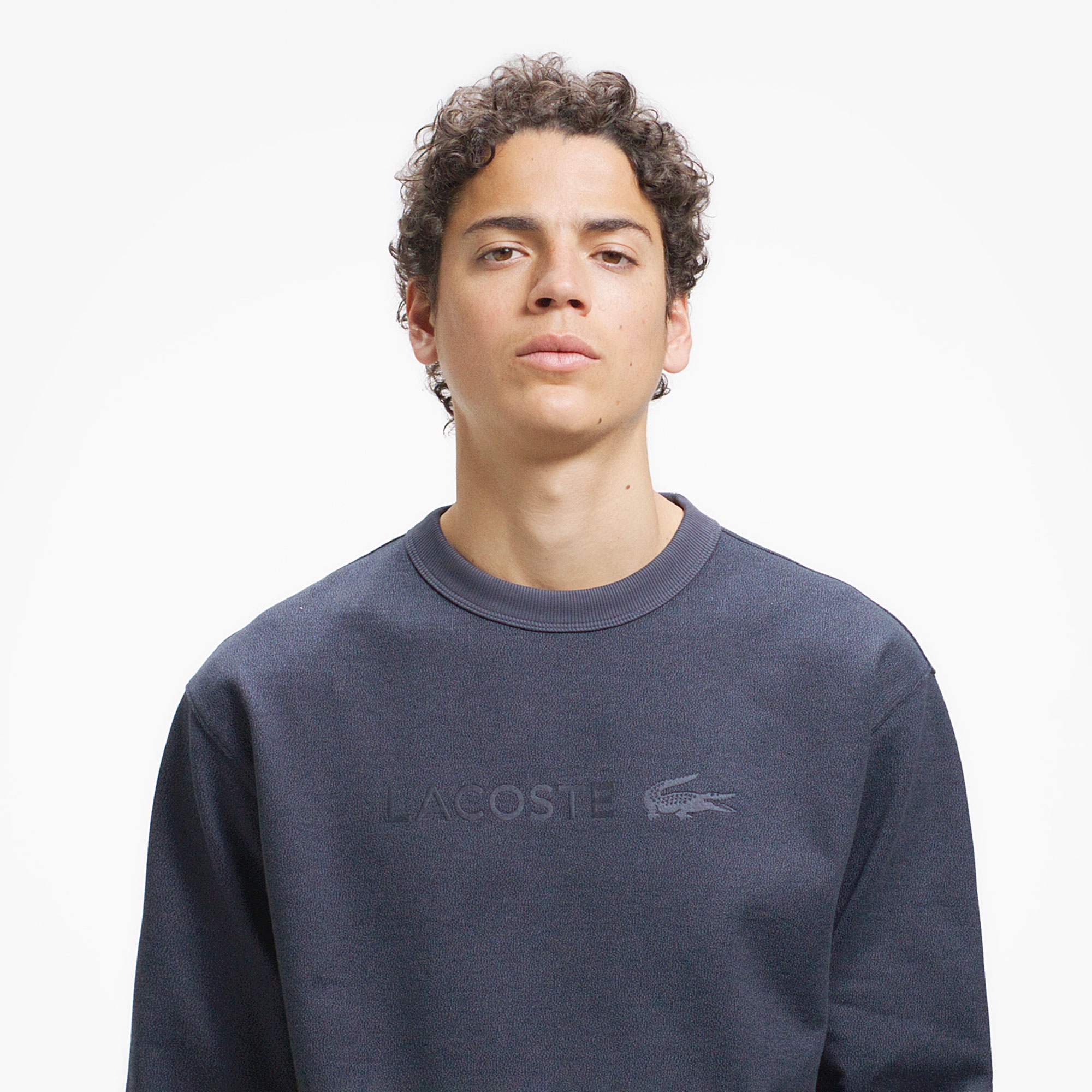 クルーネックヘザースウェット