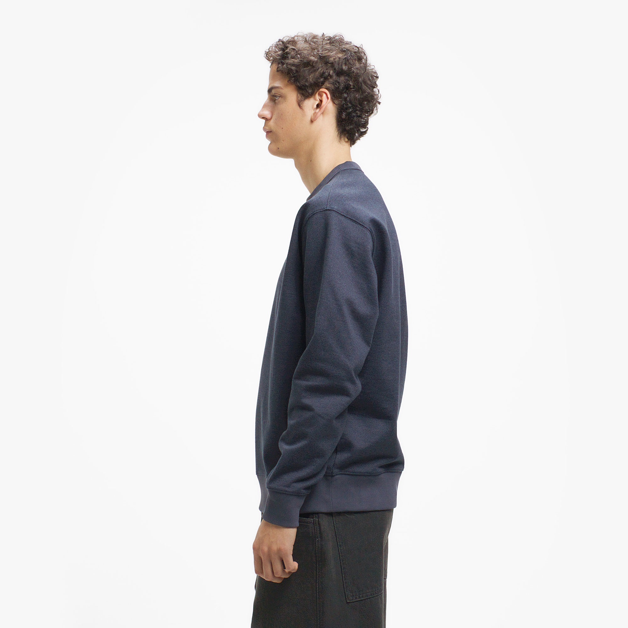 クルーネックヘザースウェット