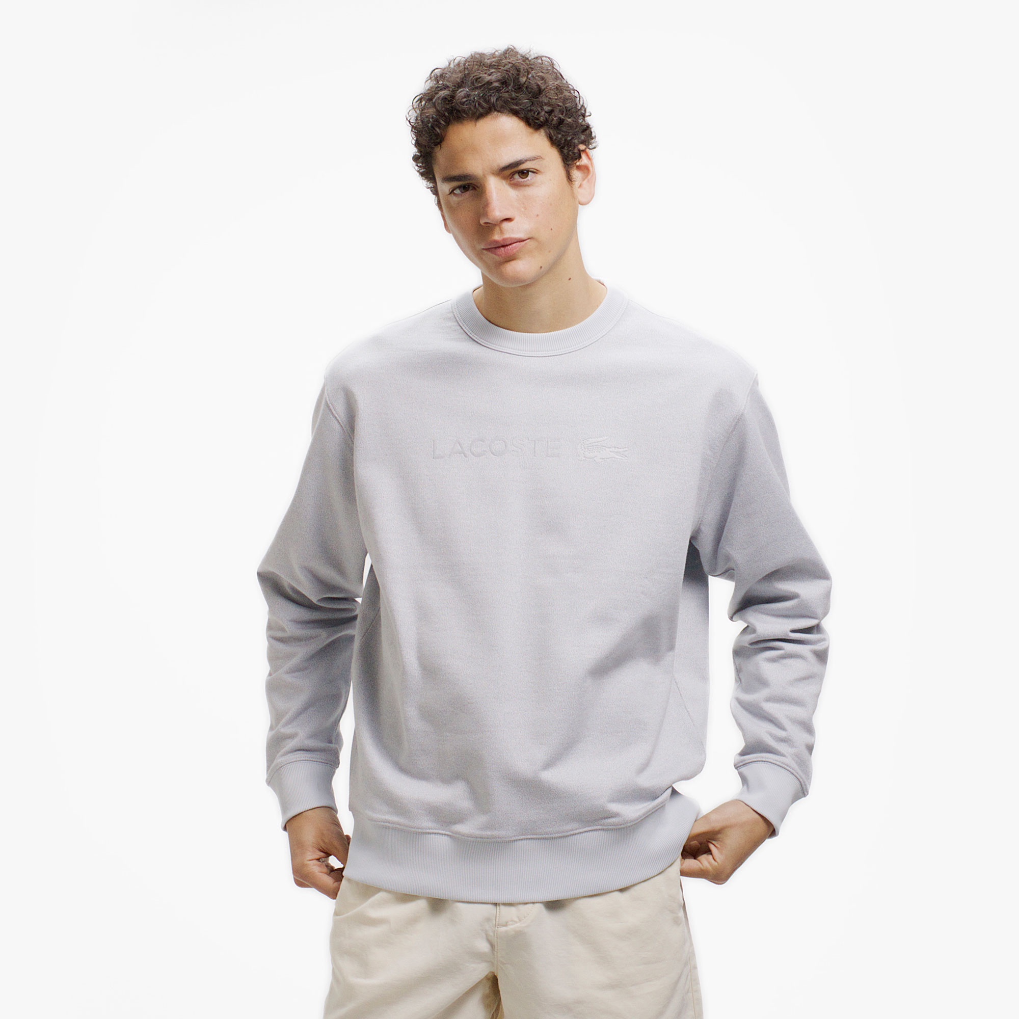 クルーネックヘザースウェット