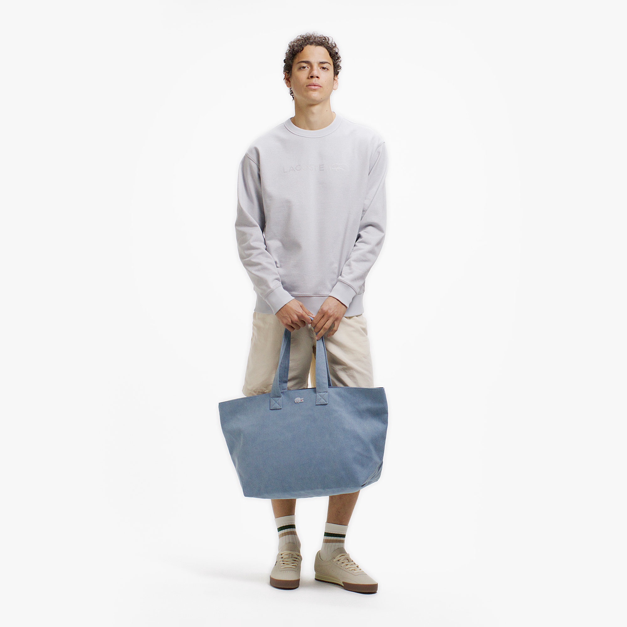 クルーネックヘザースウェット