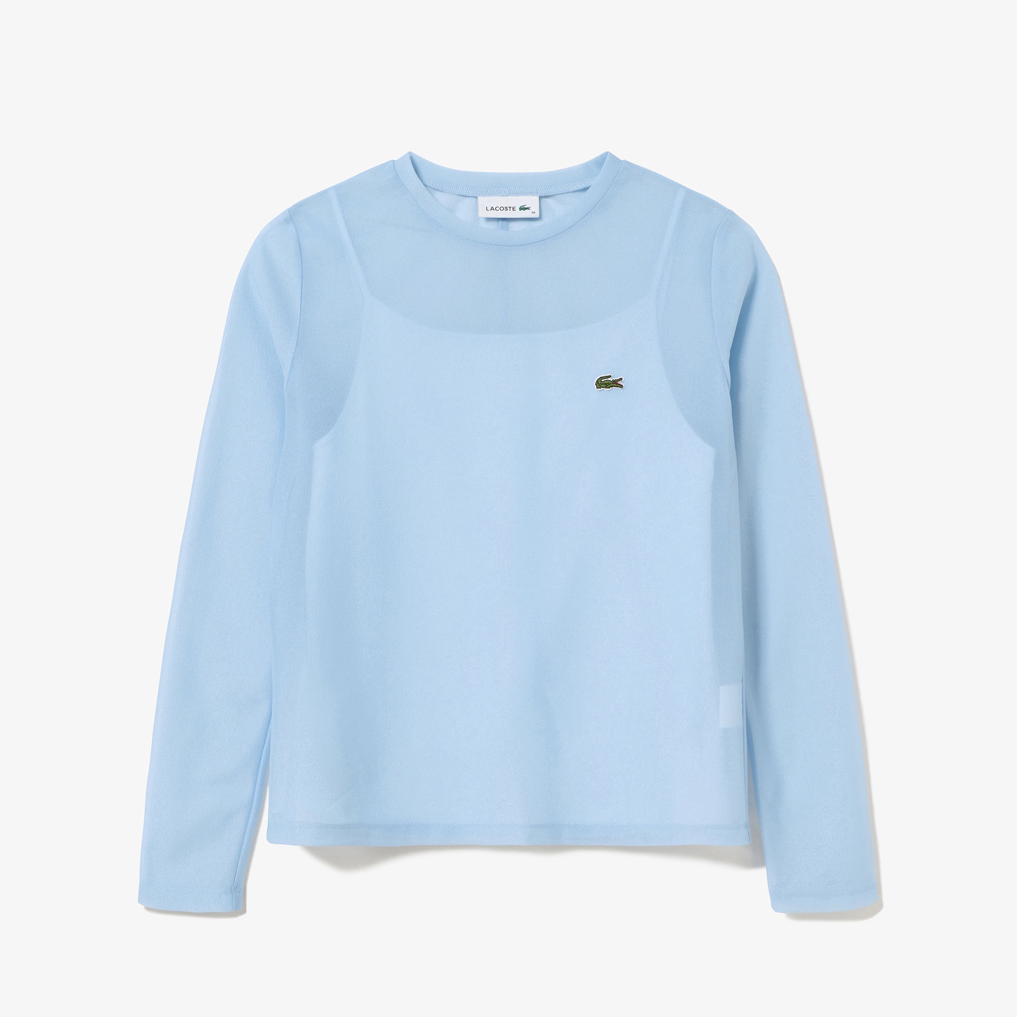 シアーレイヤードロングスリーブTシャツ