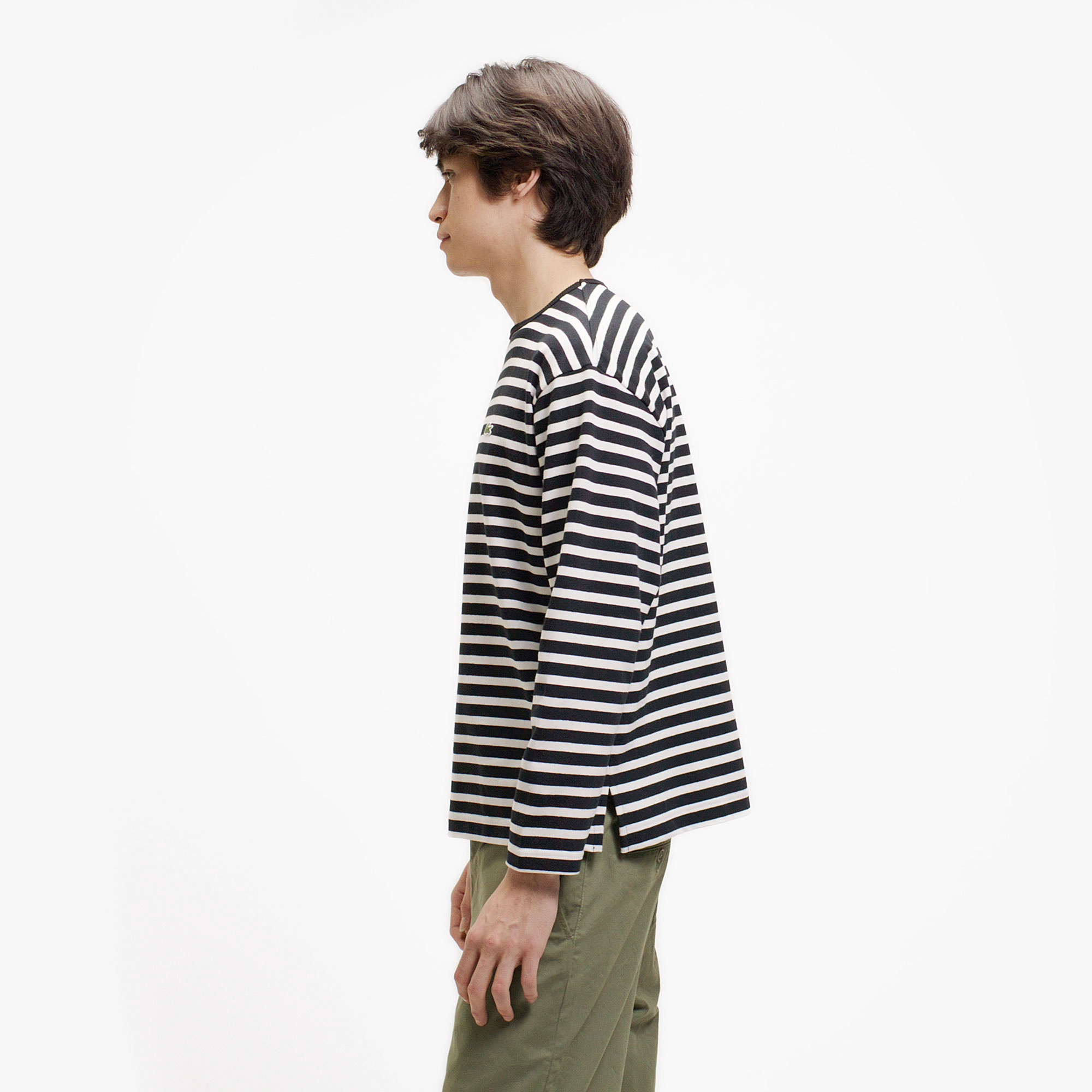 スクエアネックボーダーTシャツ