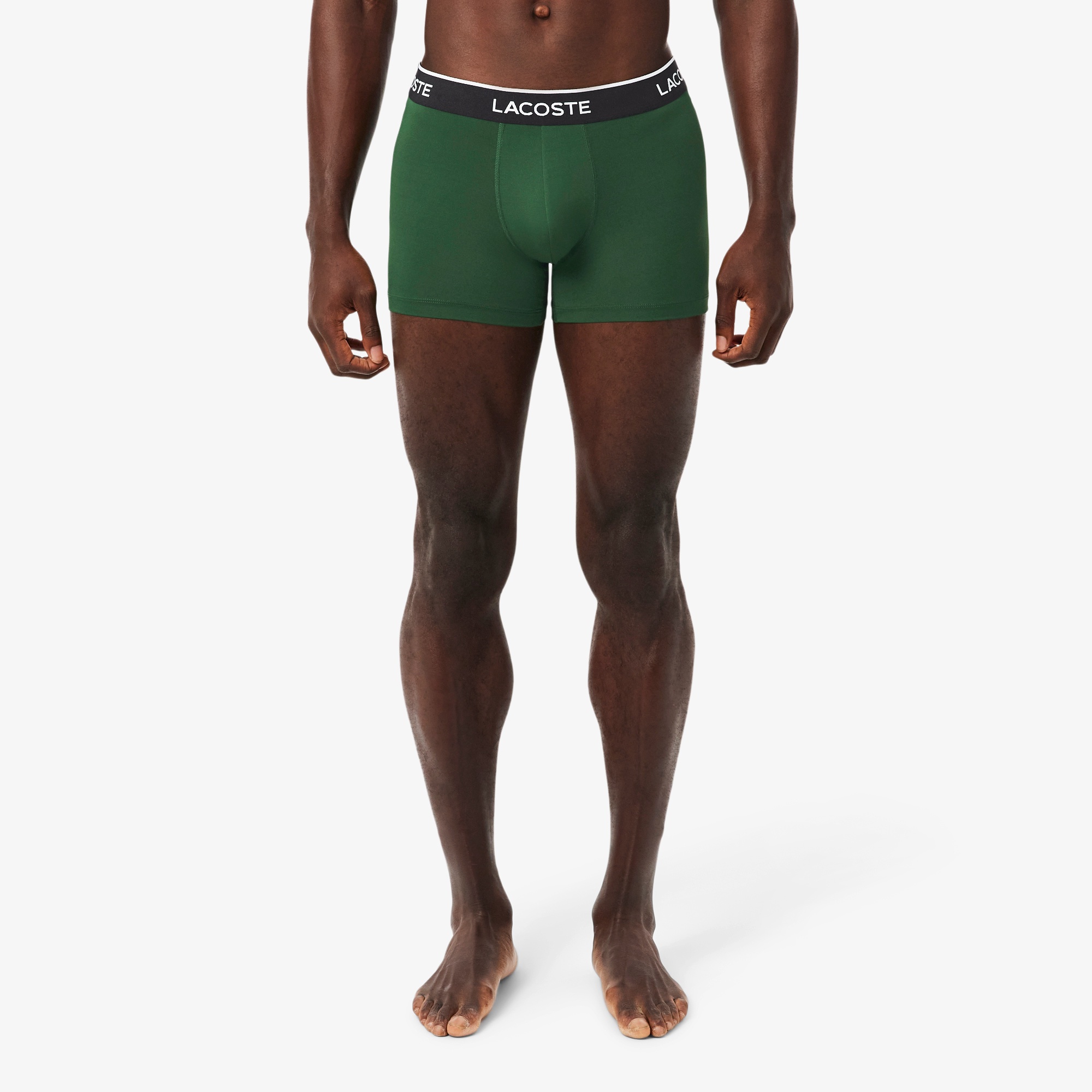 3P ブランドネームロゴウエストバンドマイクロファイバートランクショーツ