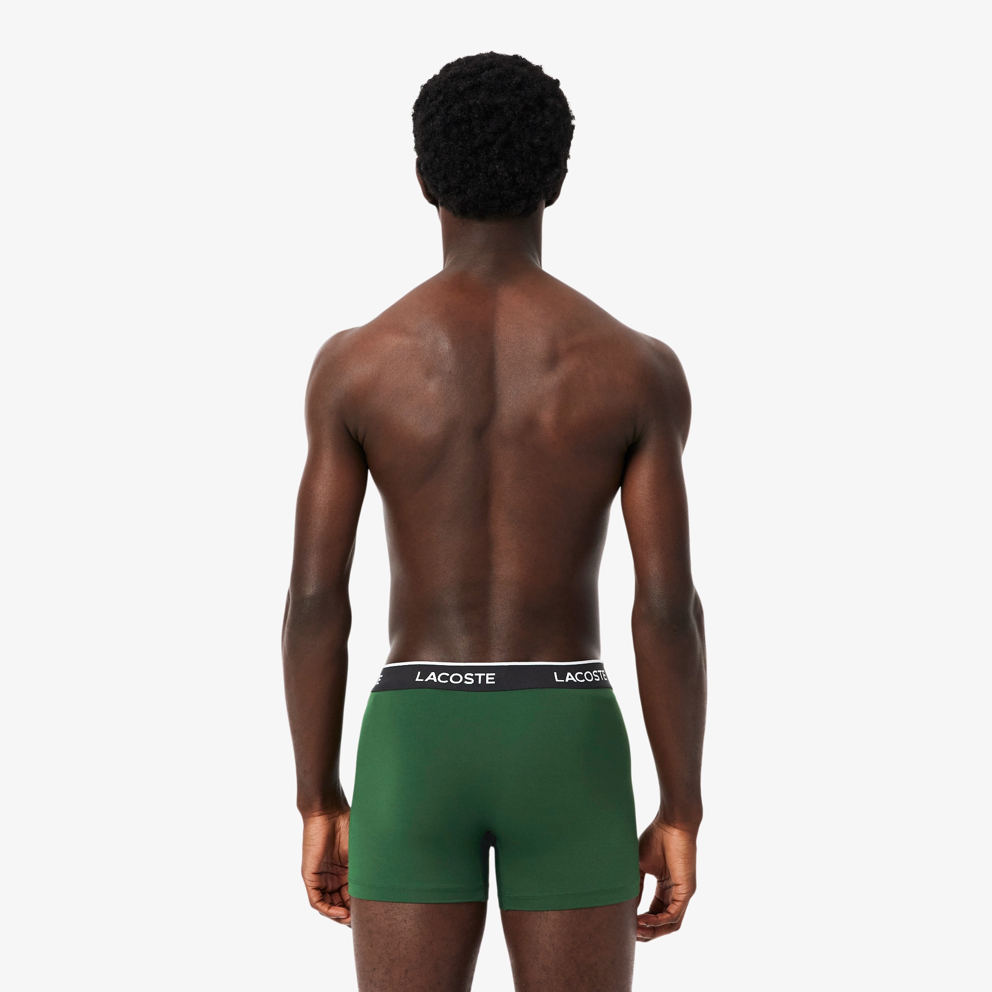 3P ブランドネームロゴウエストバンドマイクロファイバートランクショーツ