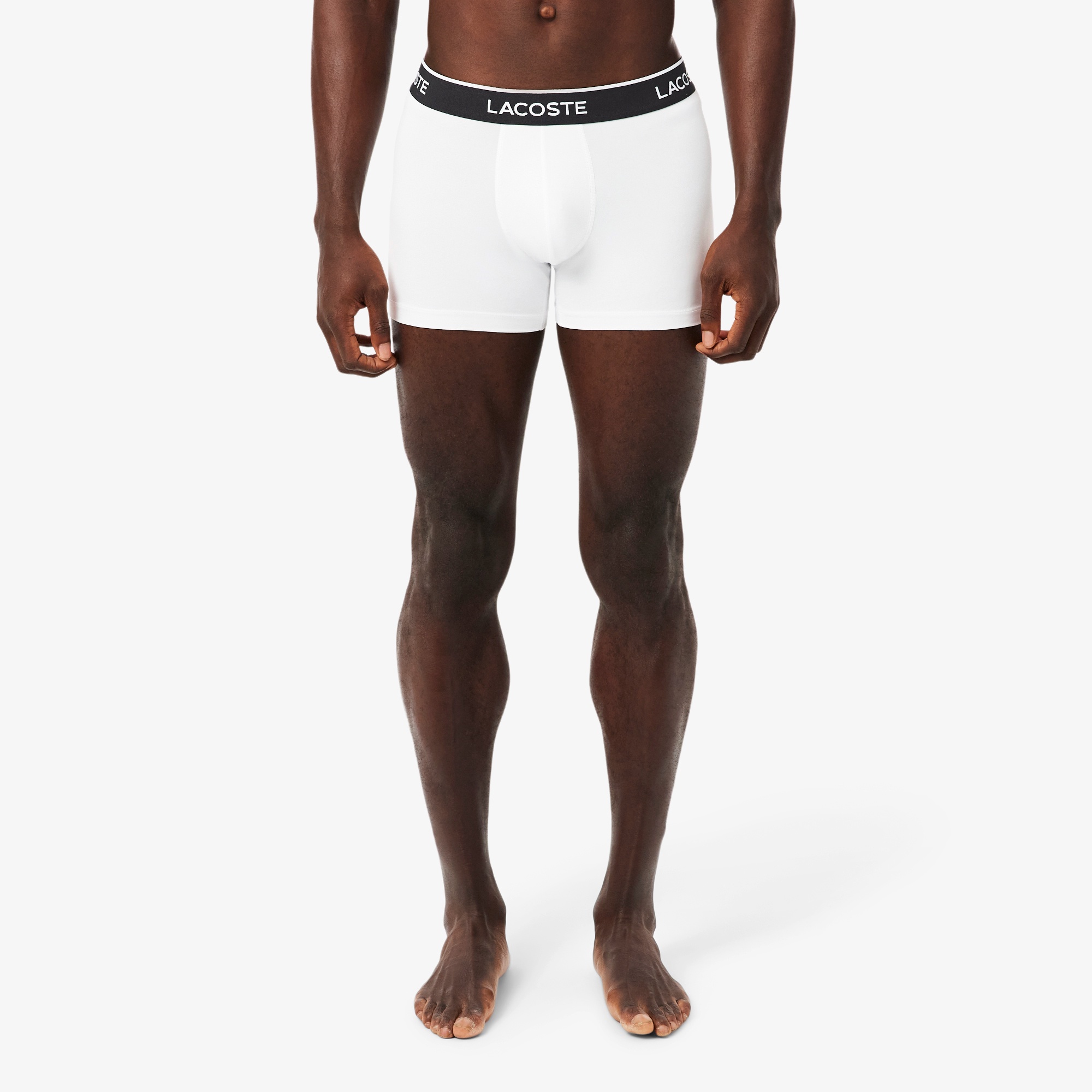 3P ブランドネームロゴウエストバンドマイクロファイバートランクショーツ