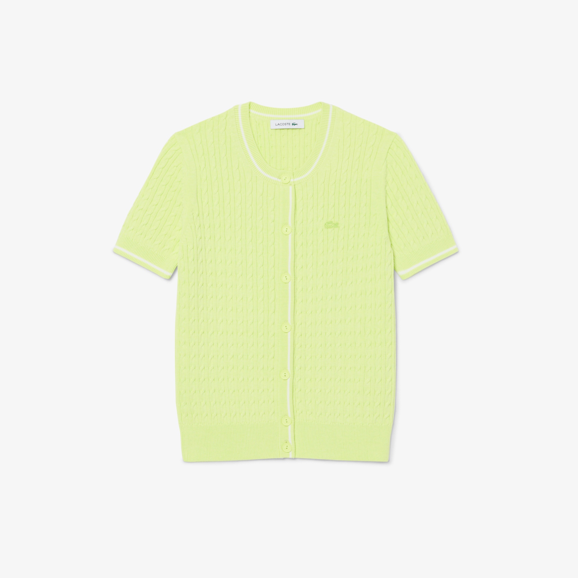 ケーブルニットカーディガン