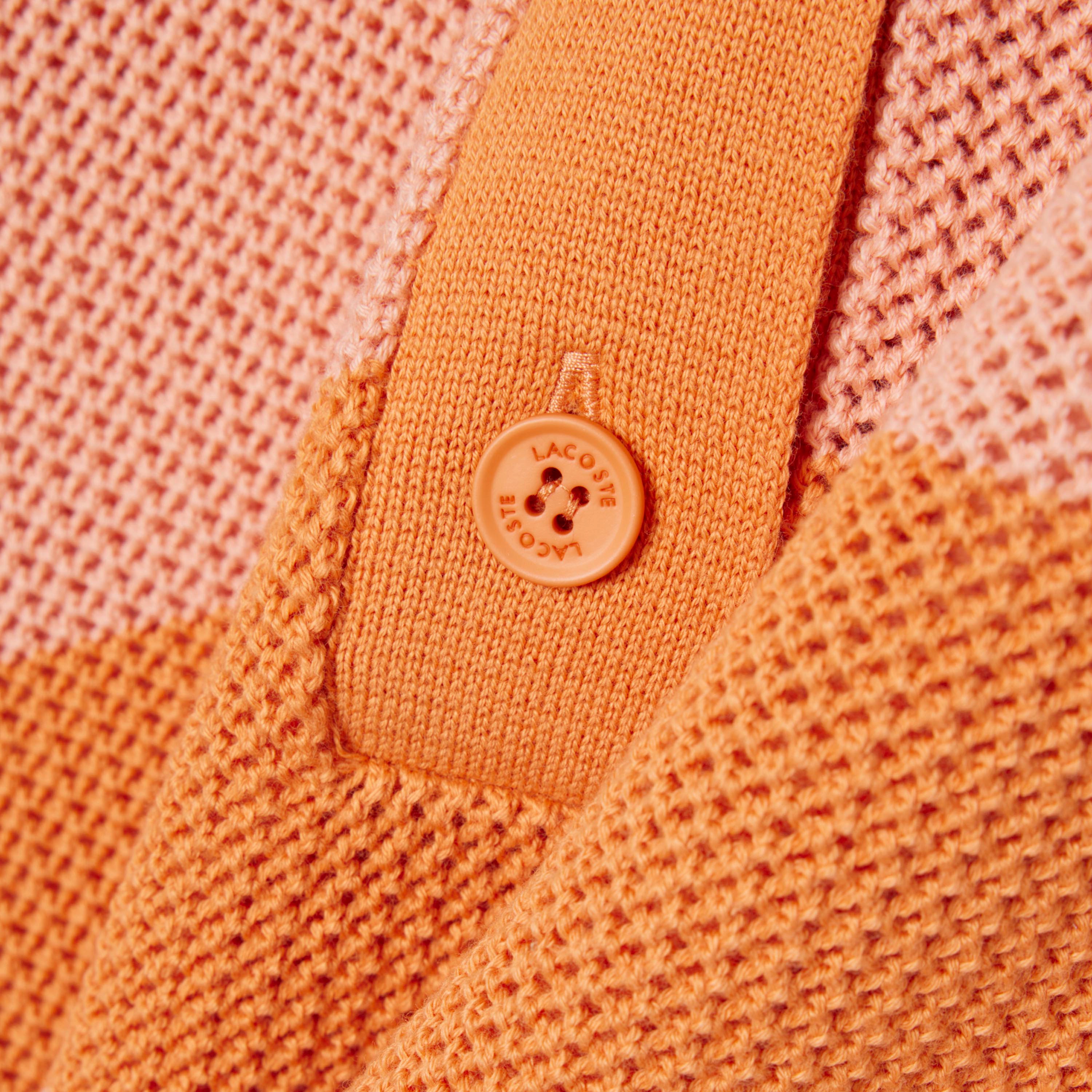 ファットボーダーメッシュニットポロシャツ