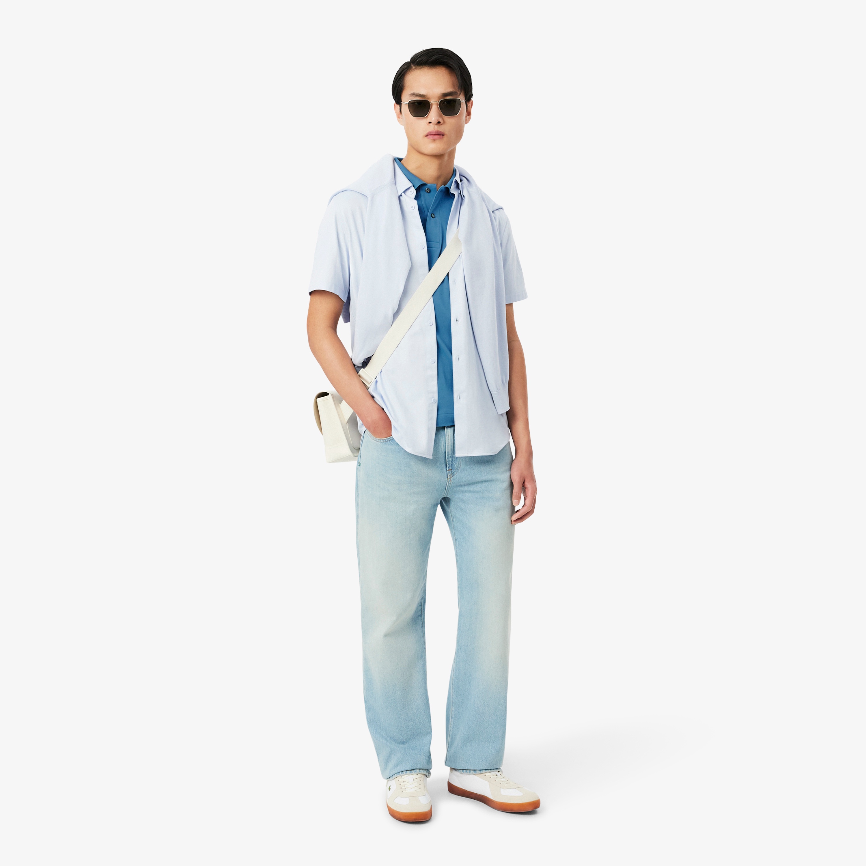 L.12.12 ライト鹿の子地ポロシャツ