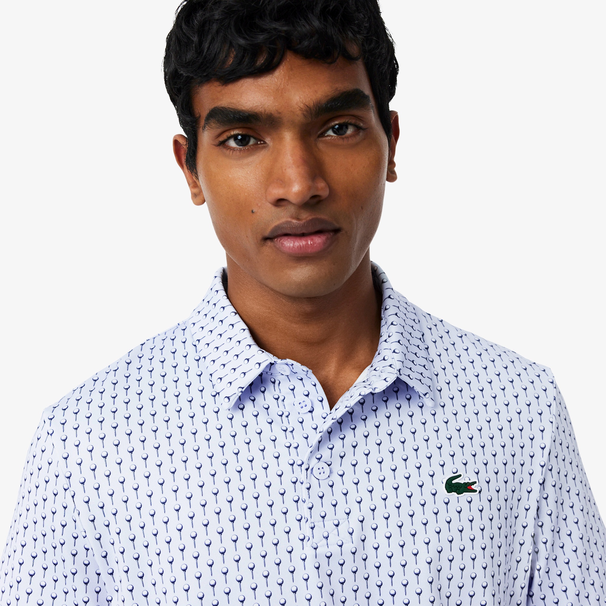 総柄ゴルフプリント ウルトラドライストレッチポロシャツ