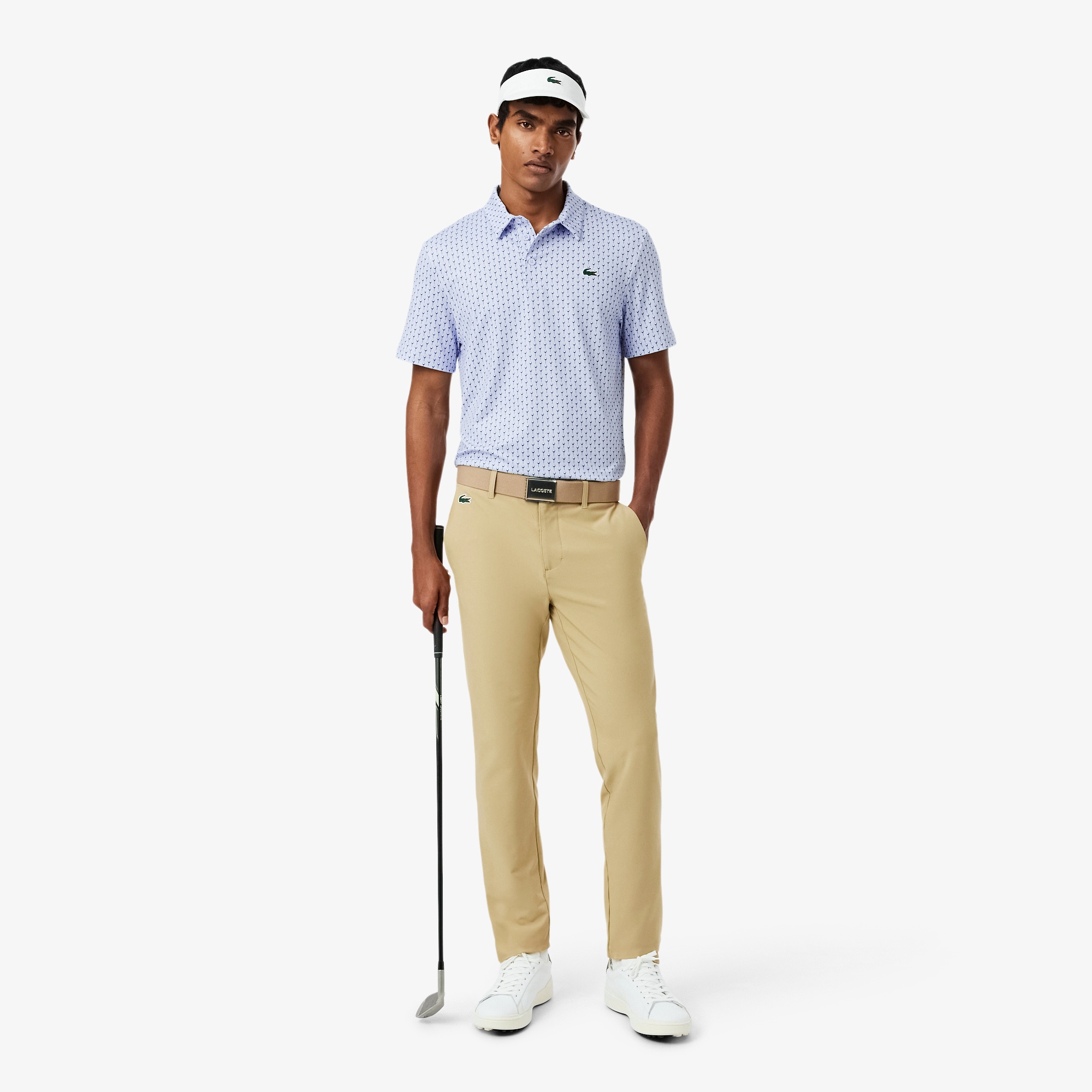 総柄ゴルフプリント ウルトラドライストレッチポロシャツ