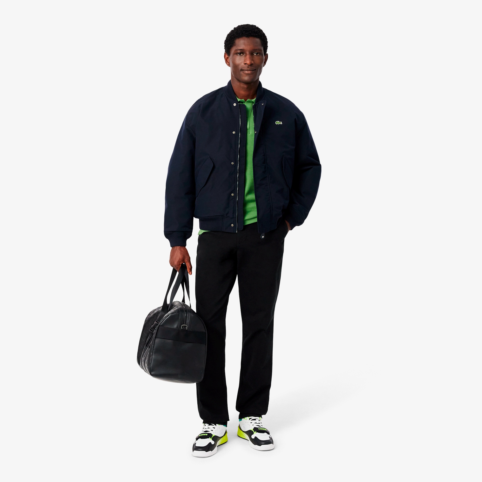 レギュラーフィットテーパードストレッチチノパンツ