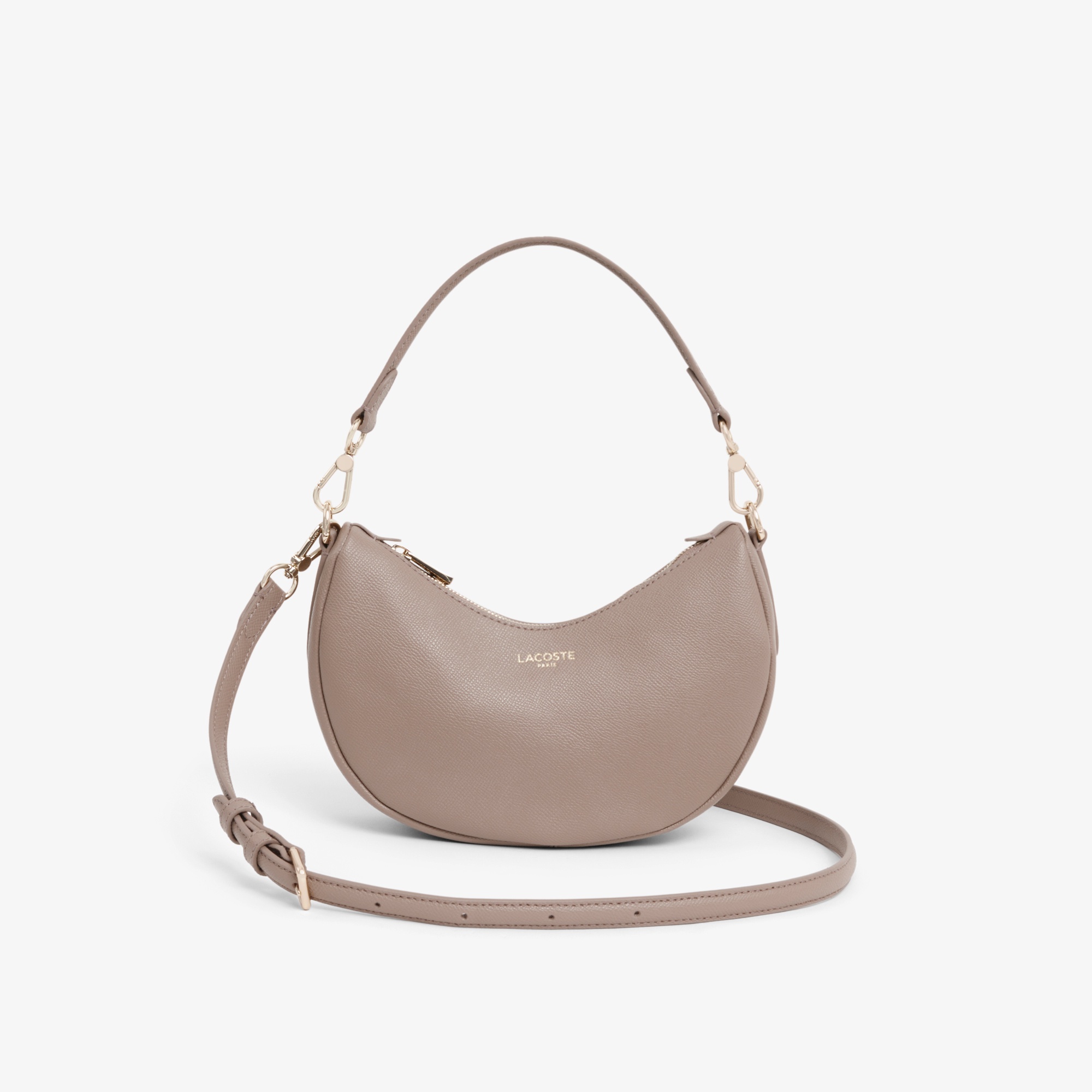 シャンゼリゼ レザーハーフムーンショルダーバッグ