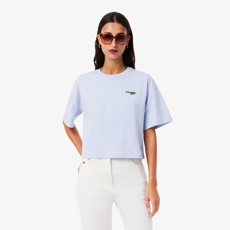 ネーム＆ワニロゴパッチクロップドTシャツ TF7605 - ラコステ（LACOSTE