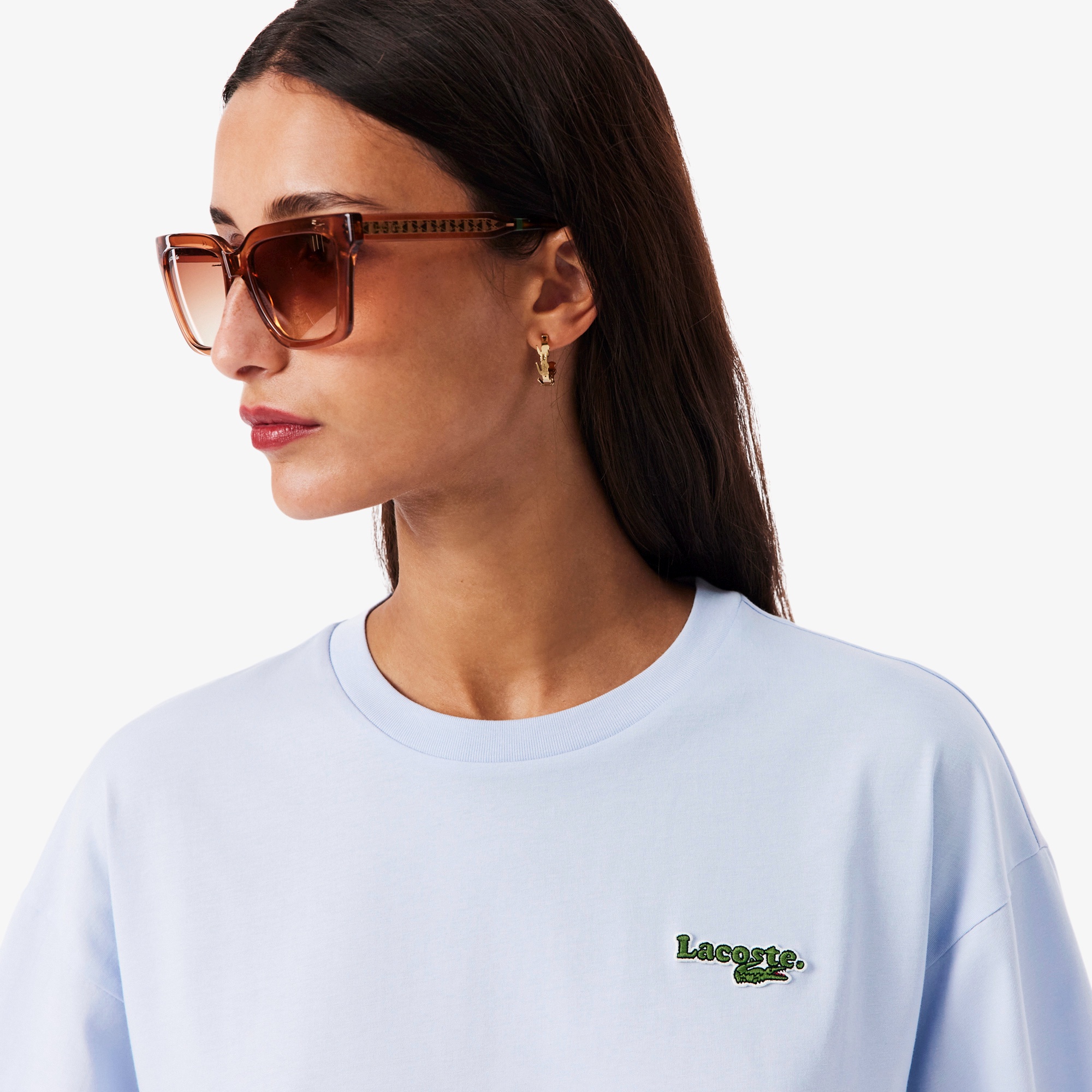 ネーム＆ワニロゴパッチクロップドTシャツ