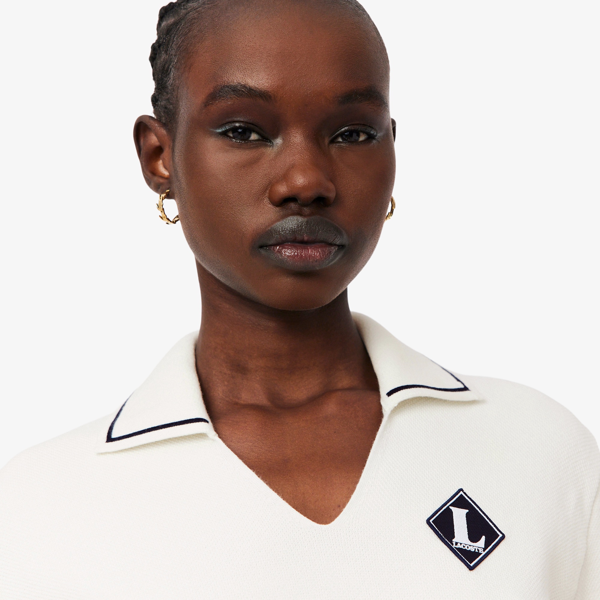 フランスメイド スキッパーネックポロシャツ