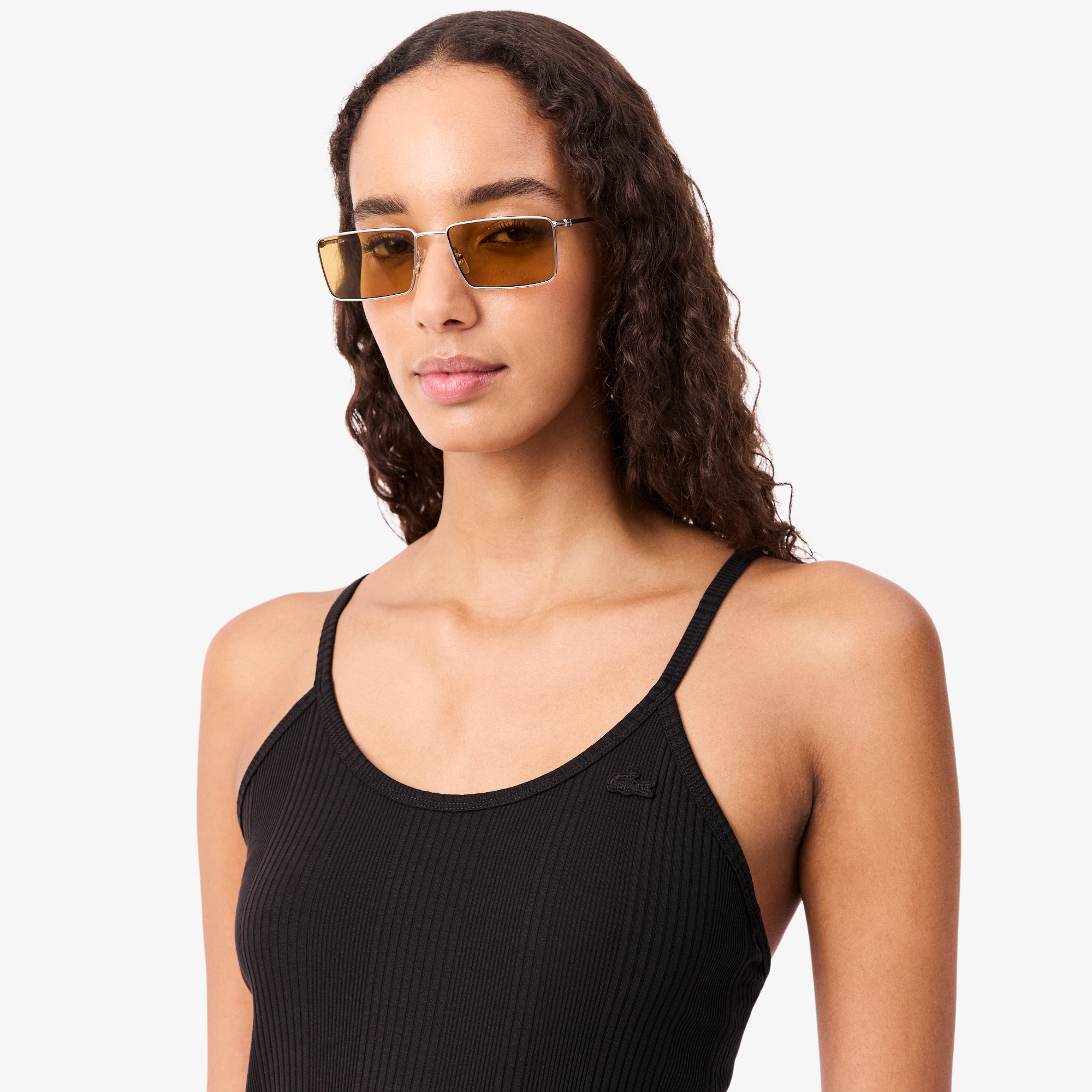 ランダムピッチリブニットタンクトップドレス