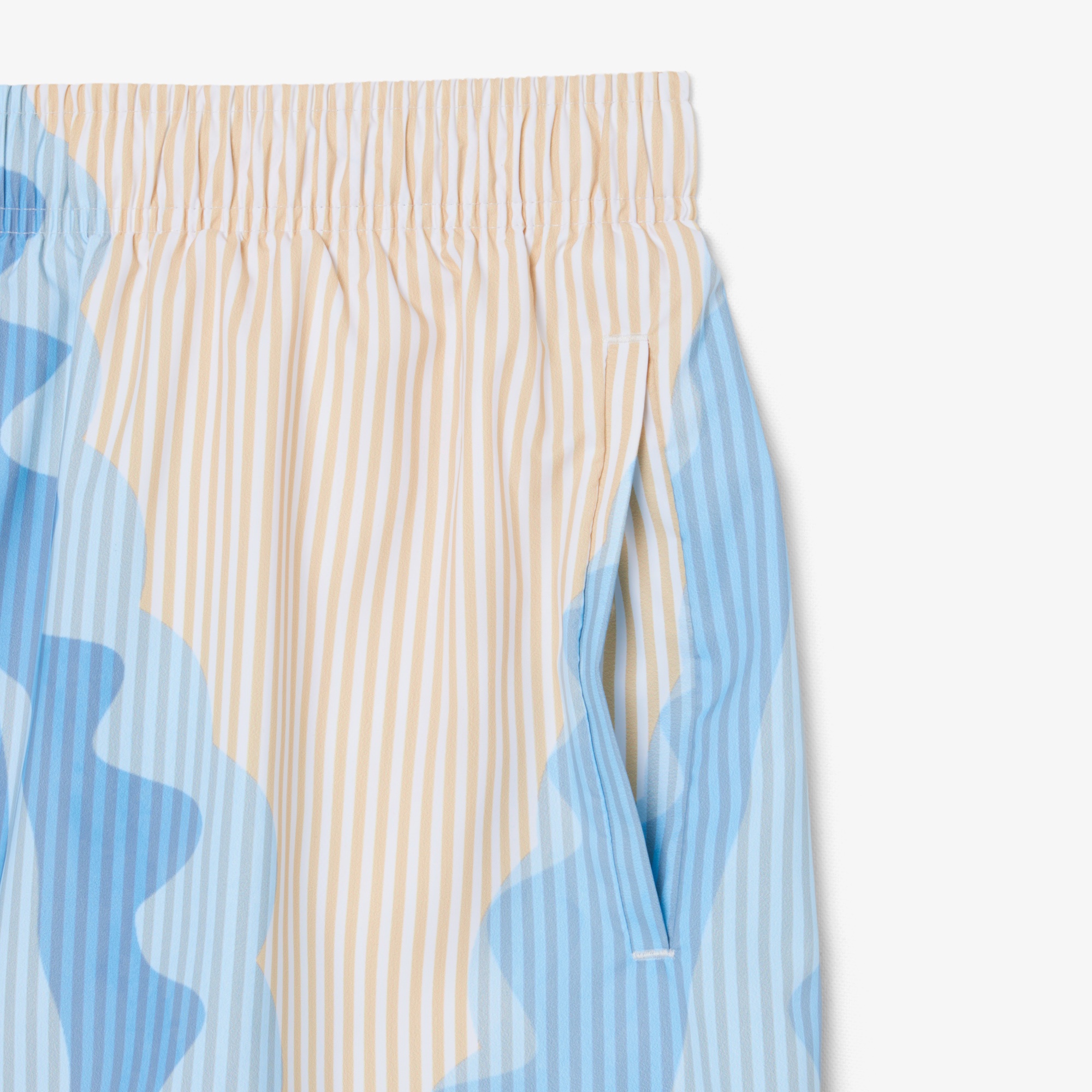 ストライプ&ワニグラフィックスイムショーツ