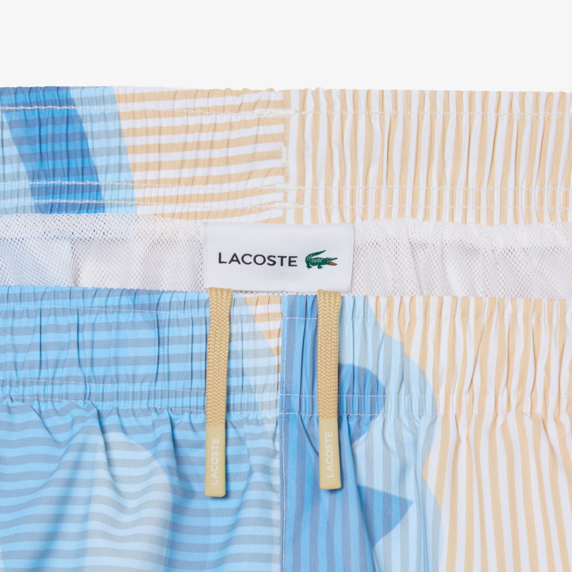 ストライプ&ワニグラフィックスイムショーツ