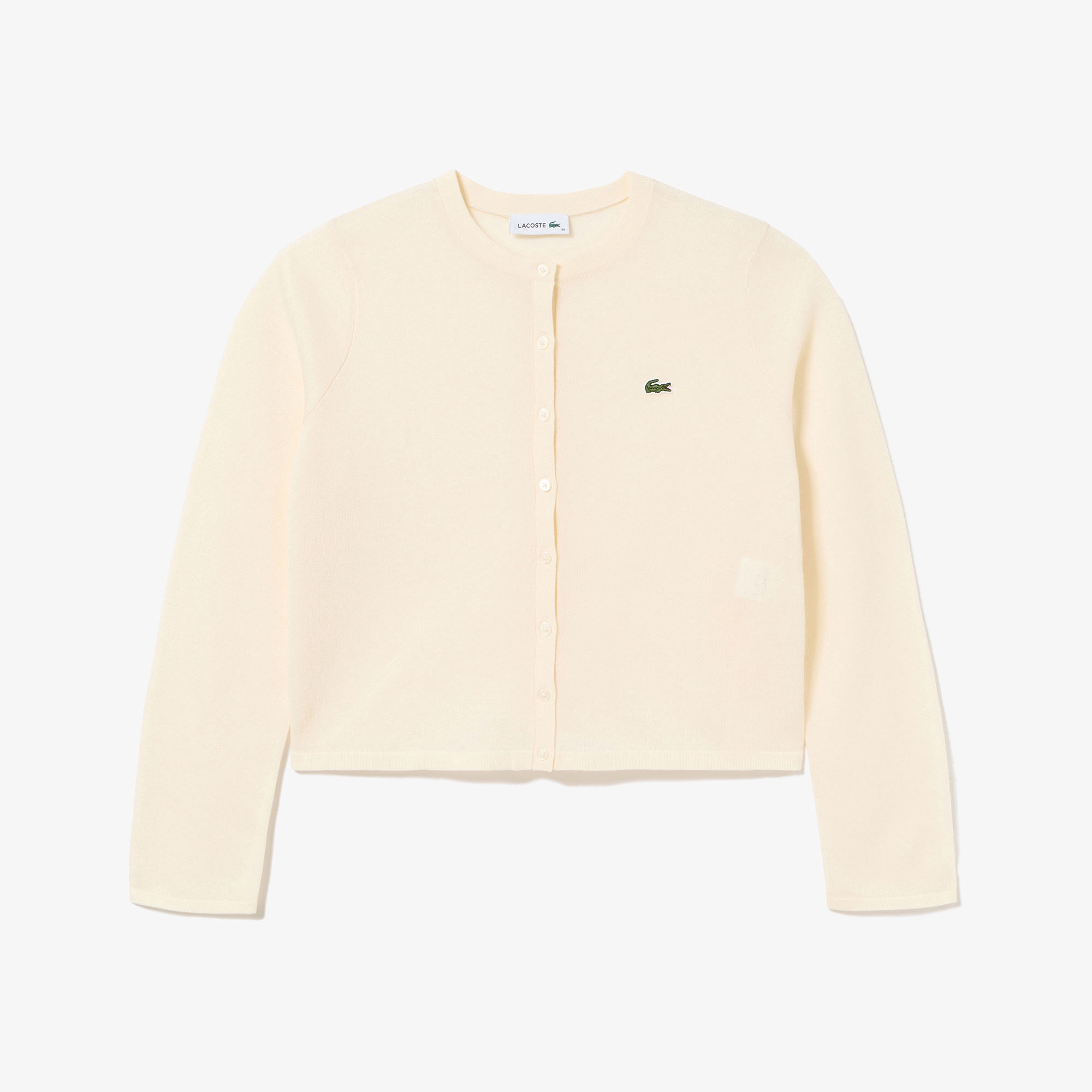 丸首ラメニットカーディガン