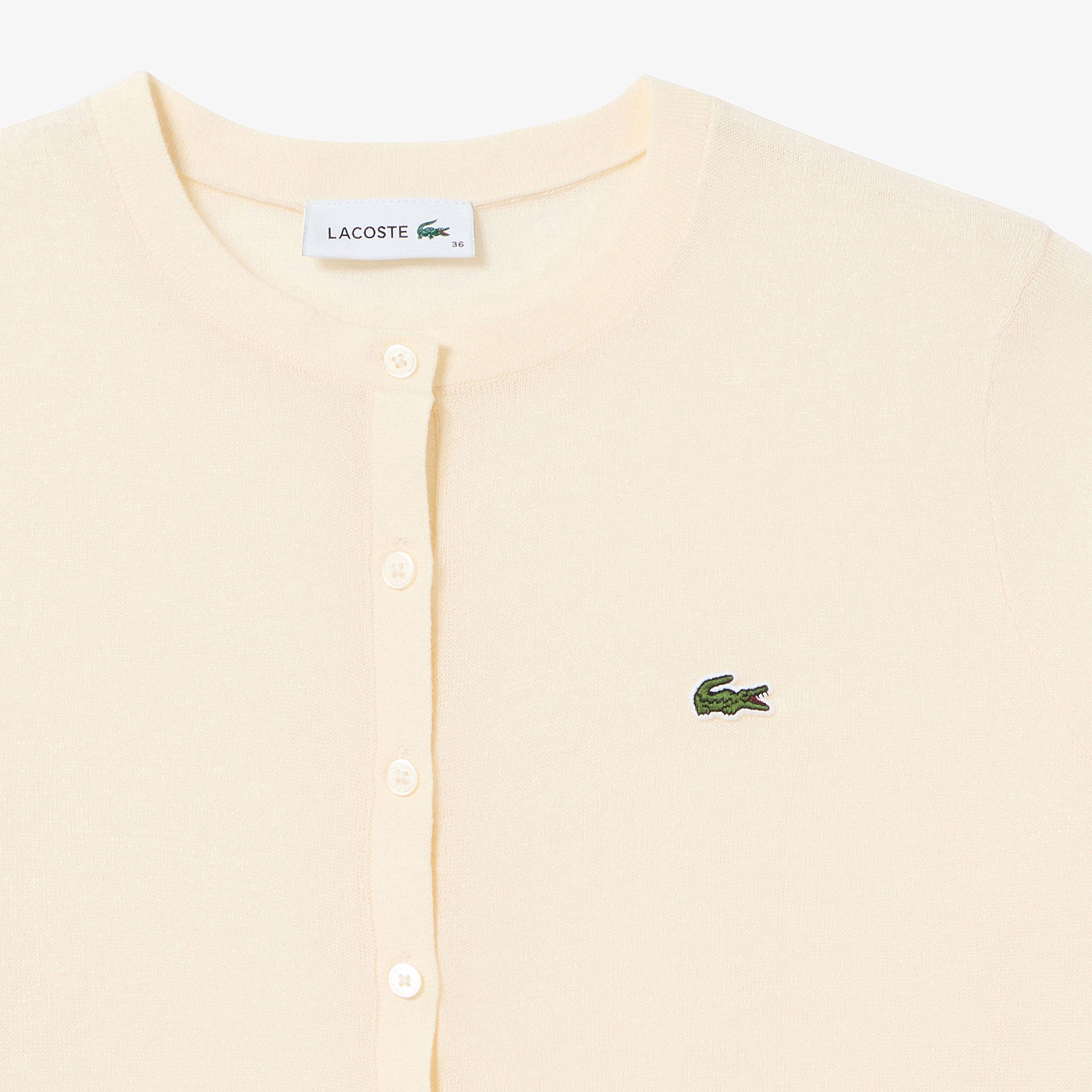 丸首ラメニットカーディガン