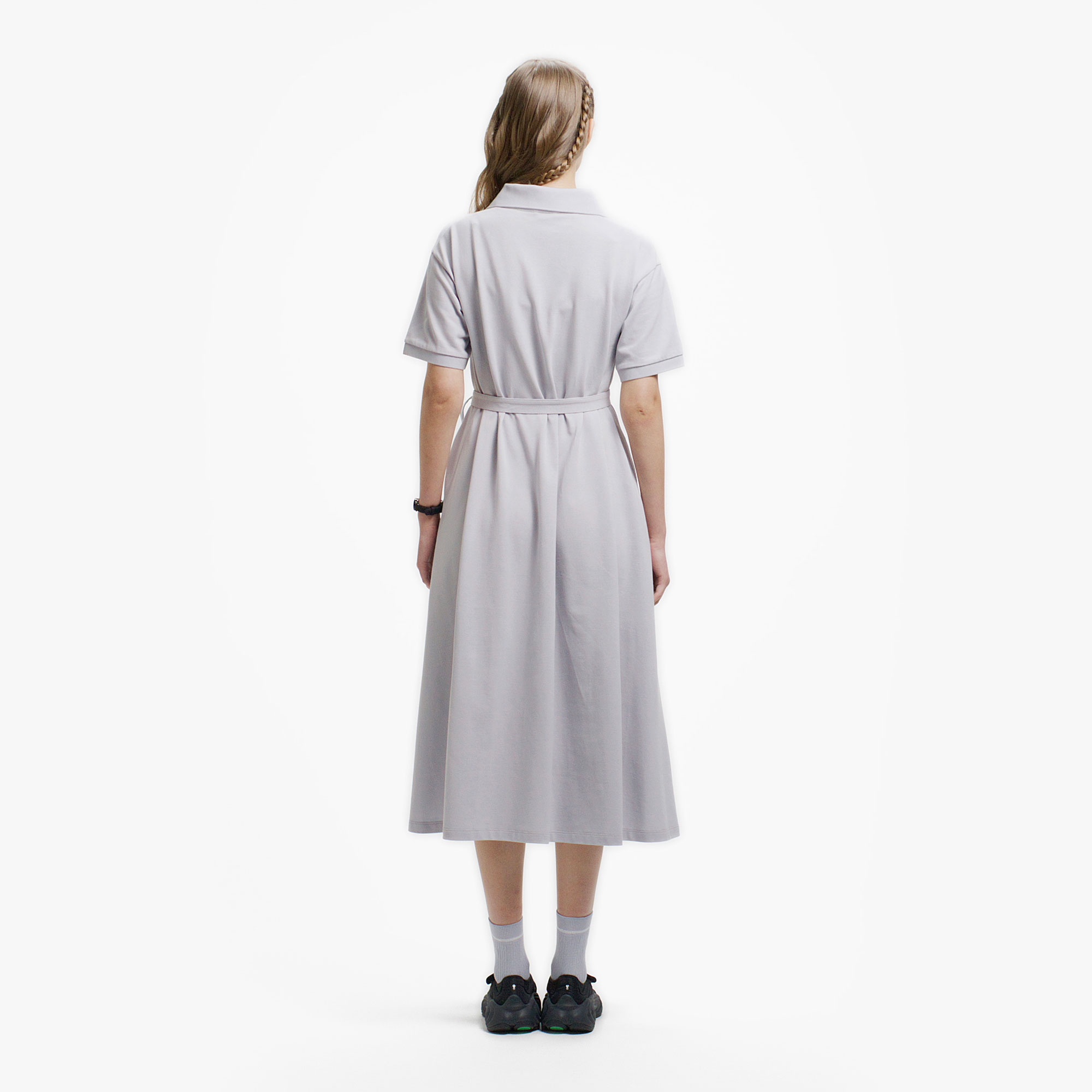 スキッパーネックポロドレス